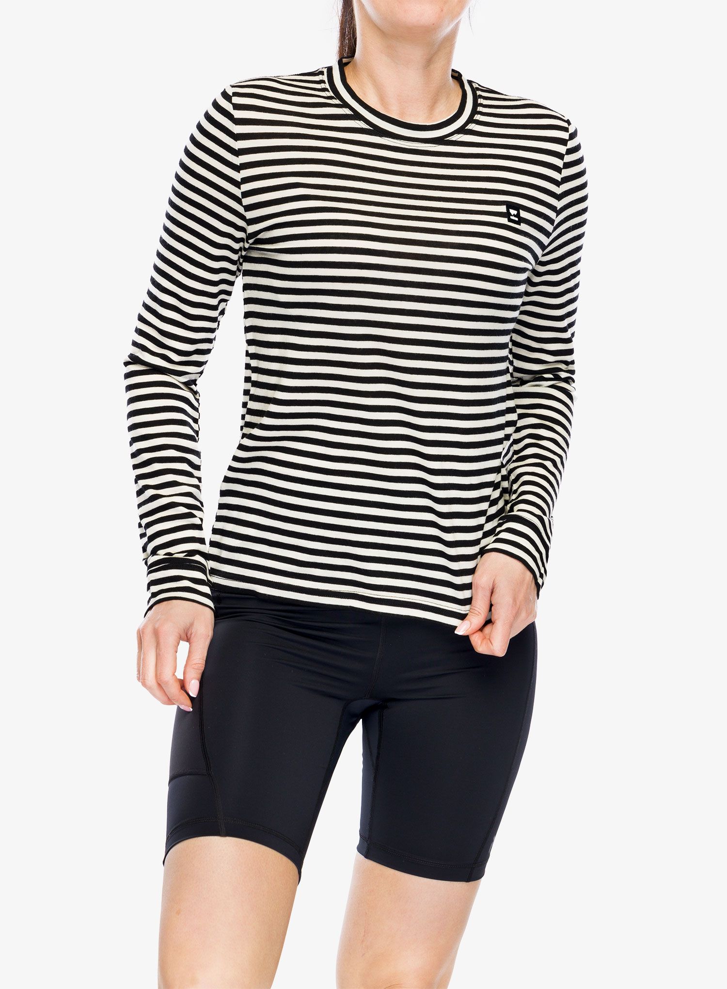 Dámská mikina Mons Royale Icon Relaxed LS - MR stripe