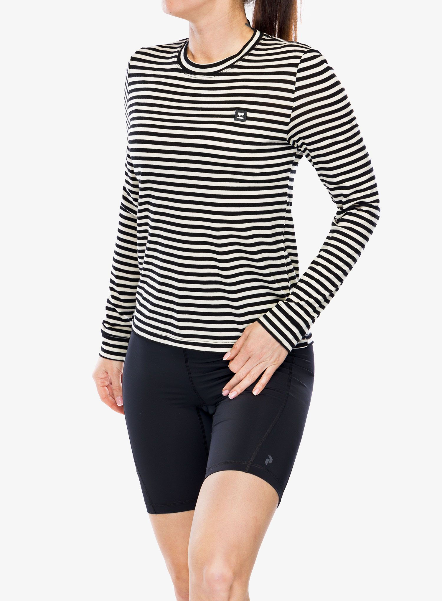 Dámská mikina Mons Royale Icon Relaxed LS - MR stripe