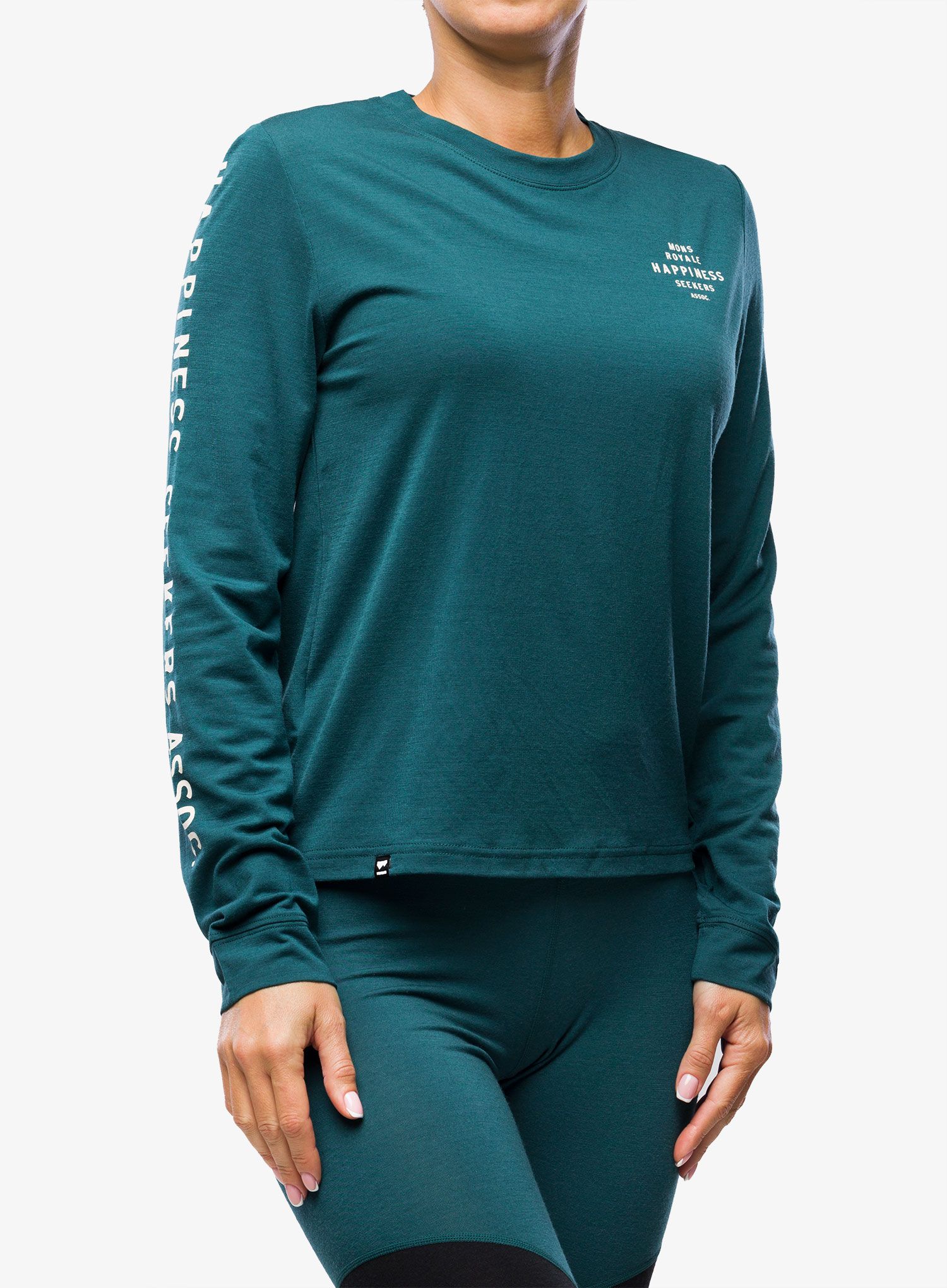 Dámská mikina Mons Royale Icon Relaxed LS - evergreen