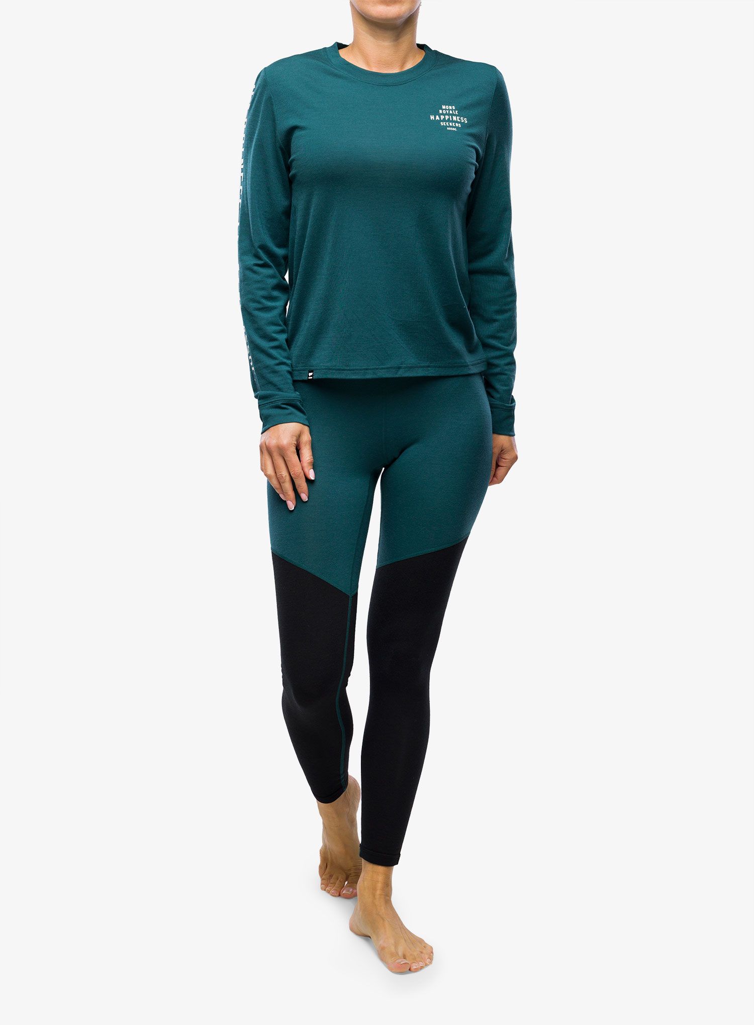 Dámská mikina Mons Royale Icon Relaxed LS - evergreen