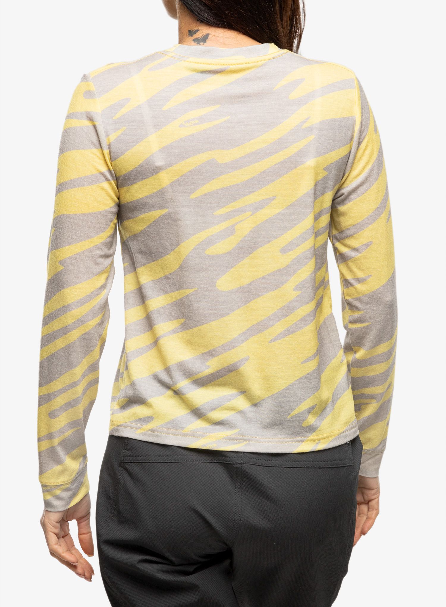 Dámská mikina Mons Royale Icon Relaxed LS - limelight camo