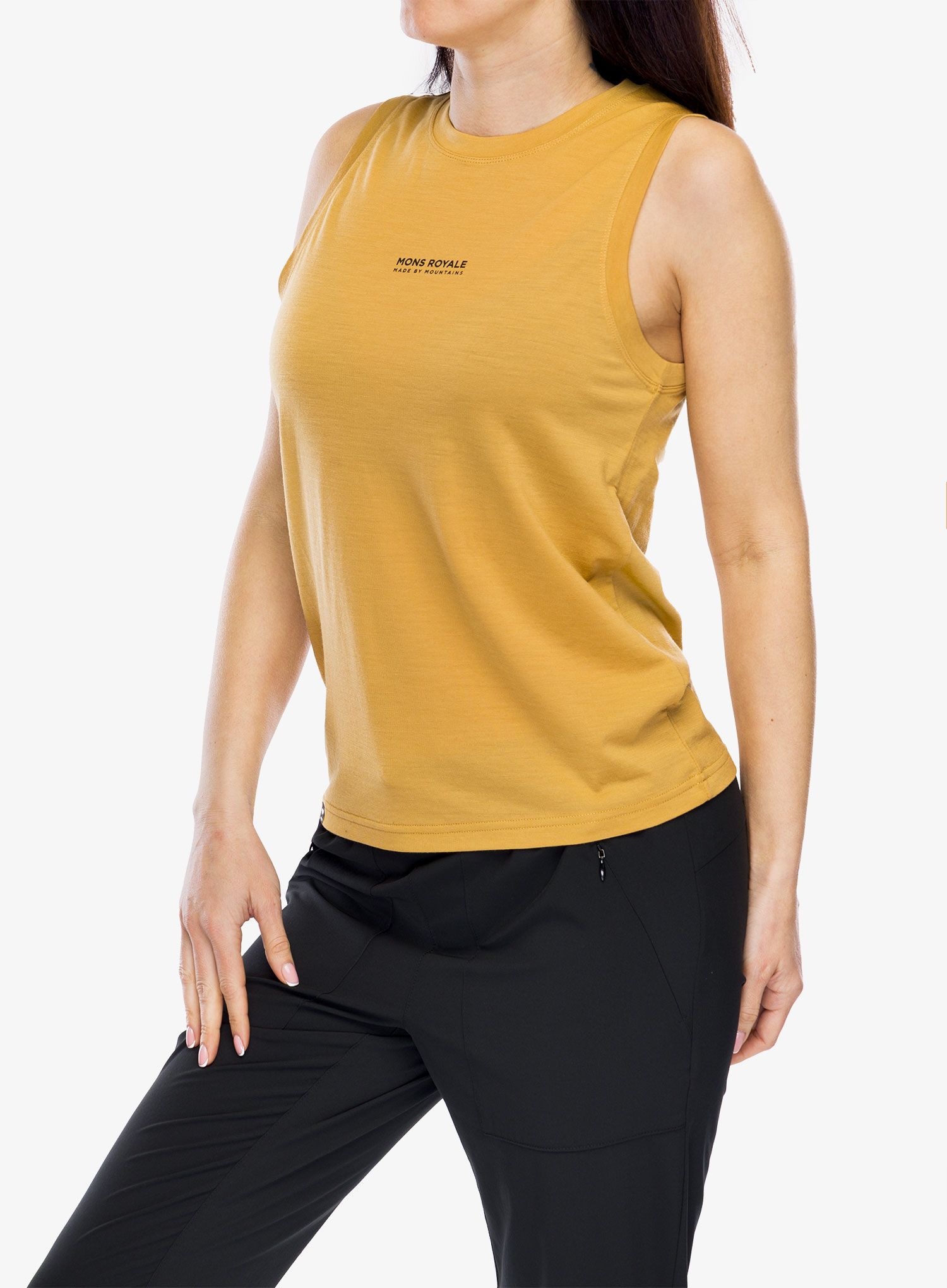Dámský top Mons Royale Icon Relaxed Tank - honey