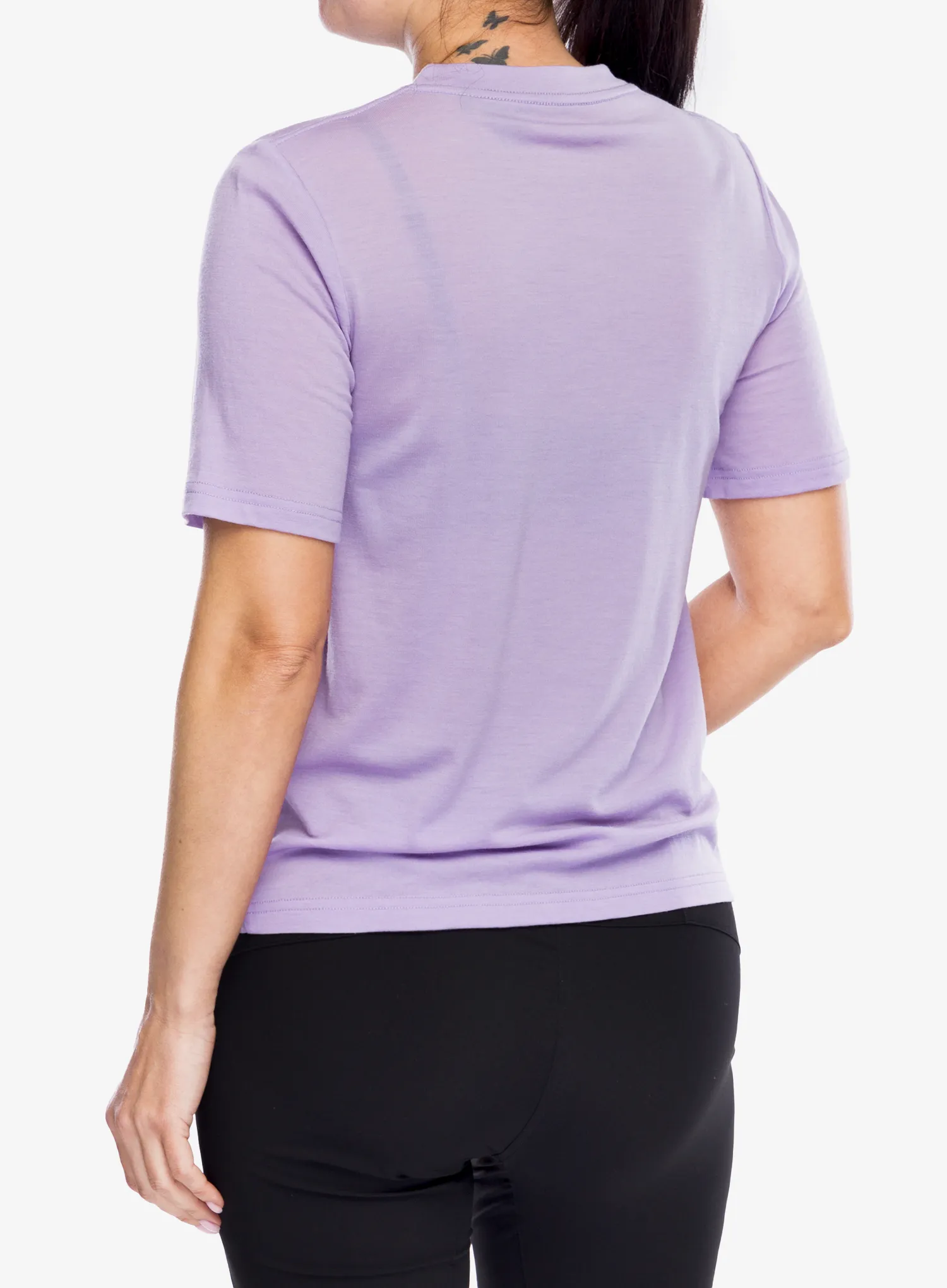 Merino triko dámské Mons Royale Icon Relaxed Tee - lupin