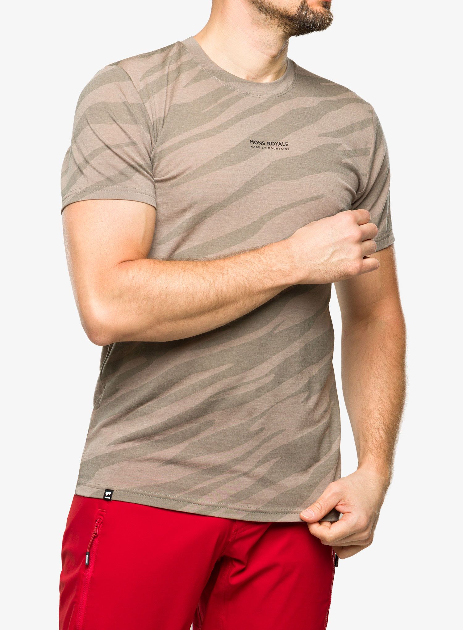Cyklistické triko Mons Royale Icon T-Shirt - undercover camo