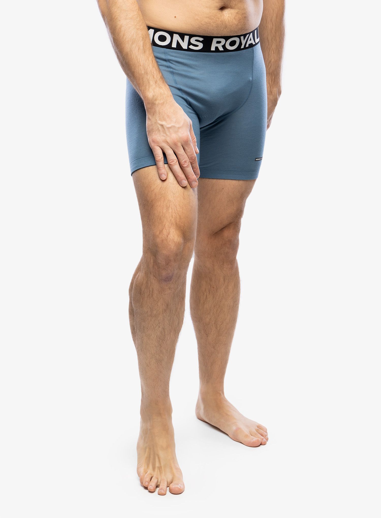 Cyklistické kraťasy Mons Royale Low Pro Merino Aircon Bike Short Liner - blue slate