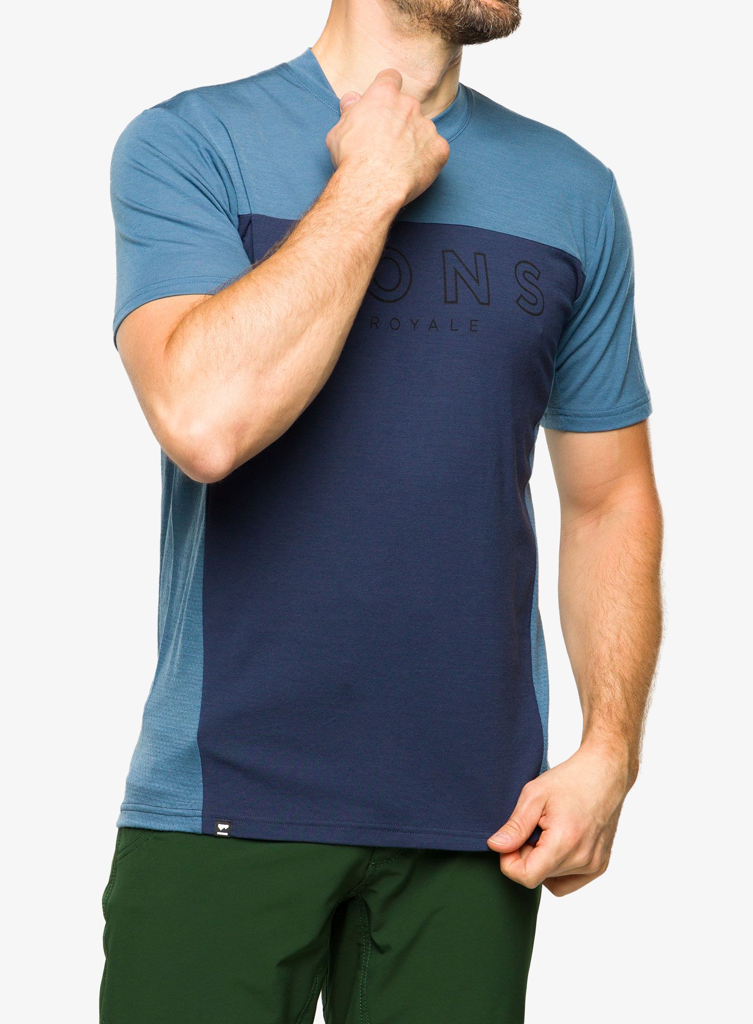 Cyklistické triko Mons Royale Redwood Enduro VT - blue state/midnight
