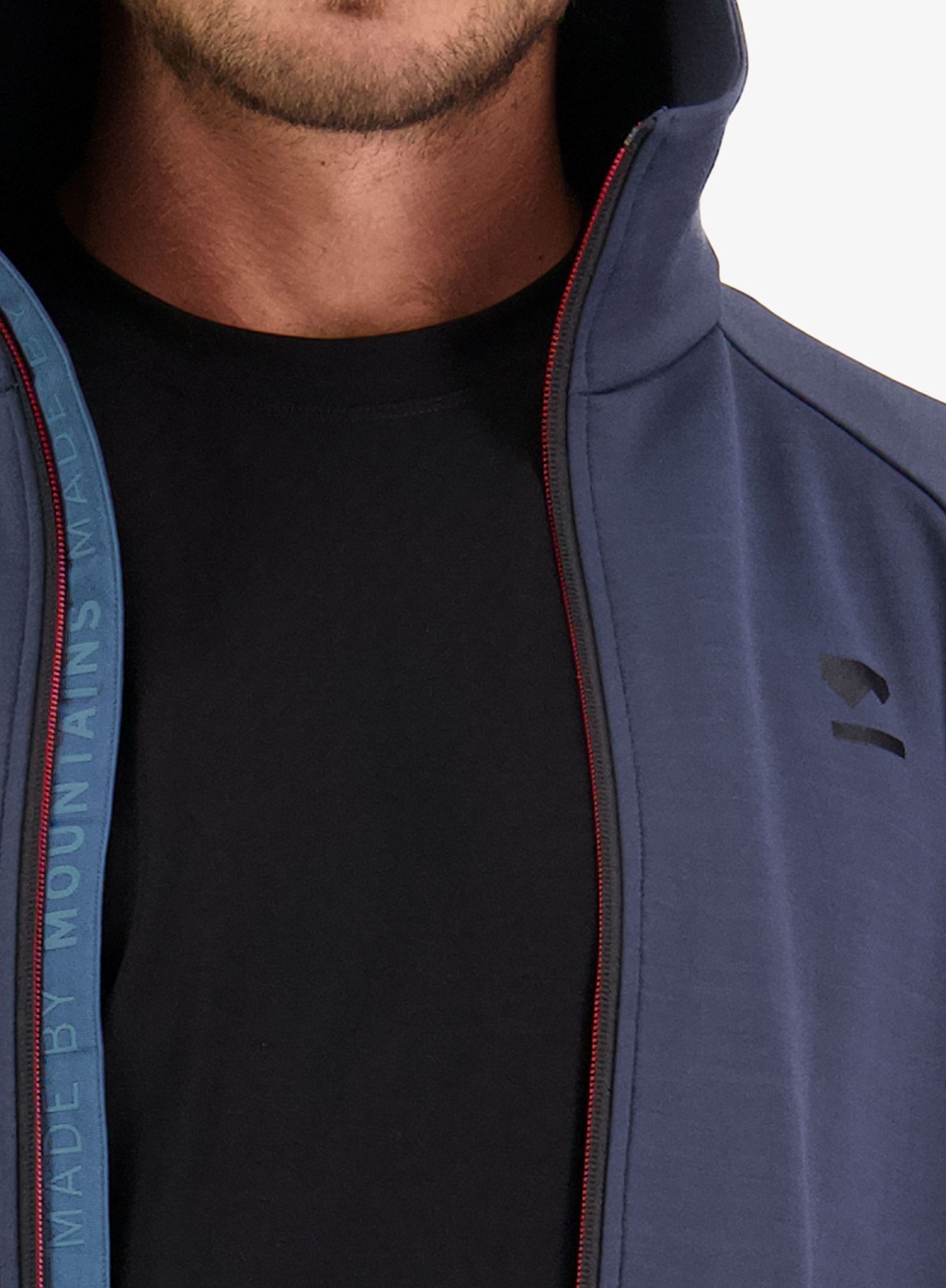 Mikina s kapucí Mons Royale Nevis Merino Fleece Hood - midnight