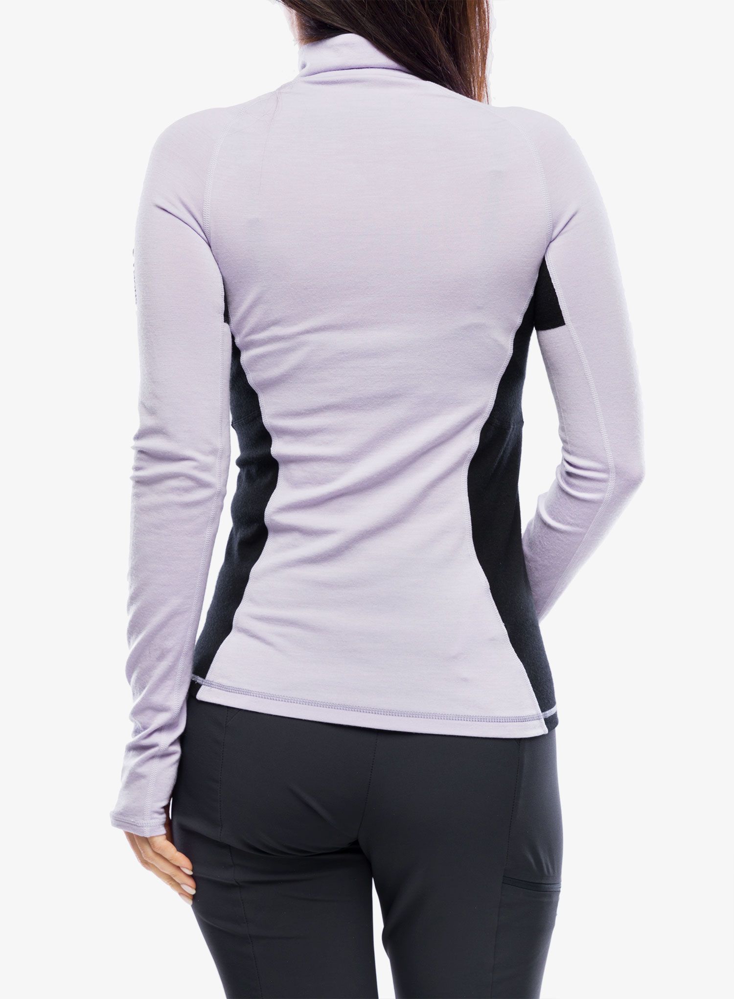 Dámská funkční mikina Mons Royale Olympus Half Zip - thistle cloud