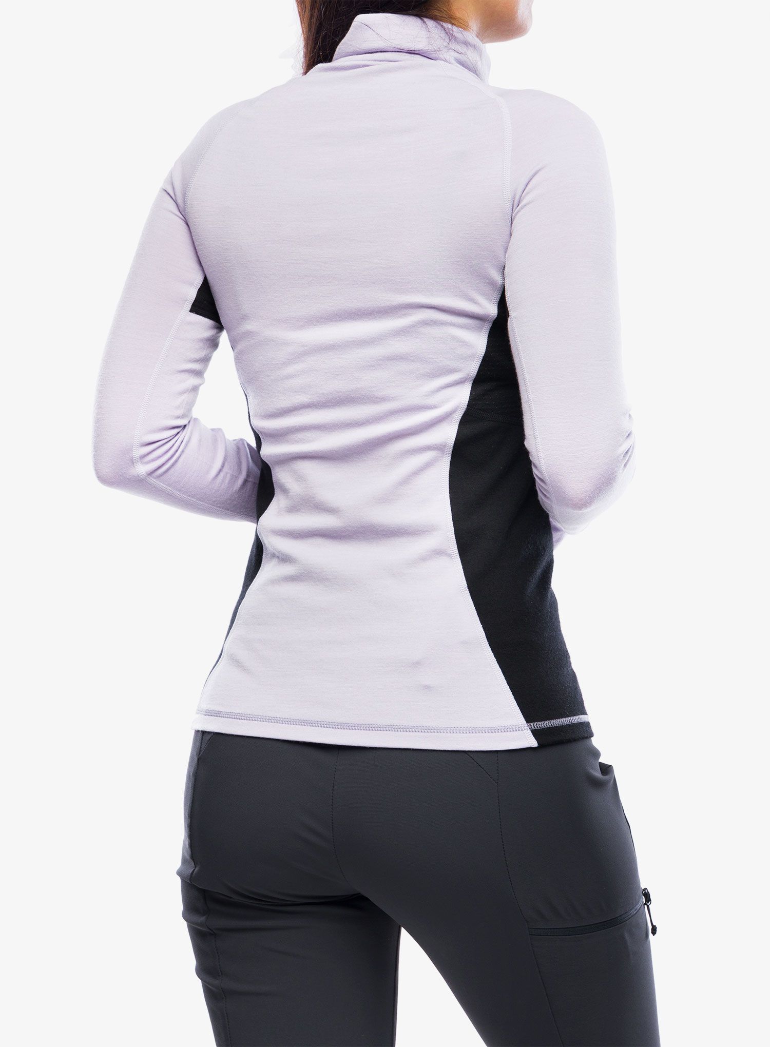 Dámská funkční mikina Mons Royale Olympus Half Zip - thistle cloud