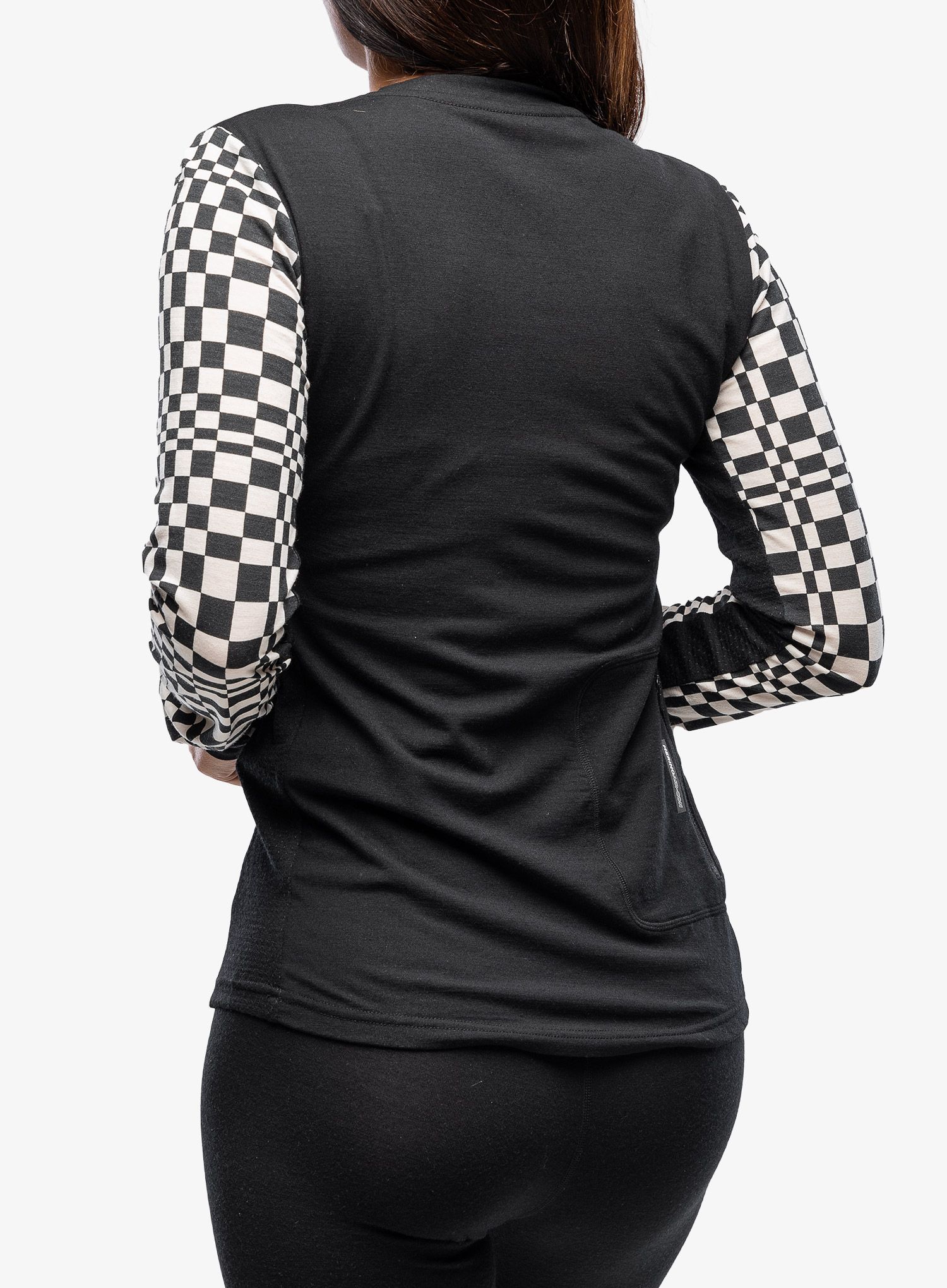 Cyklistická mikina dámská Mons Royale Redwood Enduro VLS - checkers/black