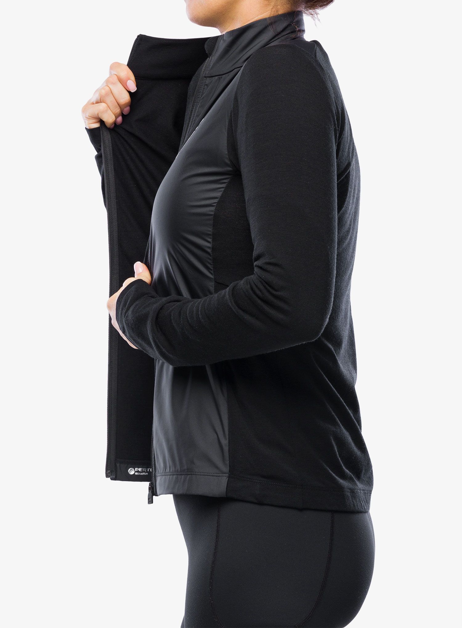 Cyklistická mikina dámská Mons Royale Redwood Wind Jersey - black