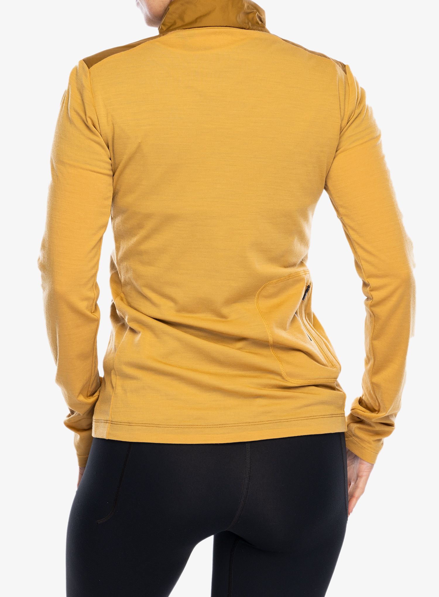 Cyklistická mikina dámská Mons Royale Redwood Wind Jersey - cumin/honey