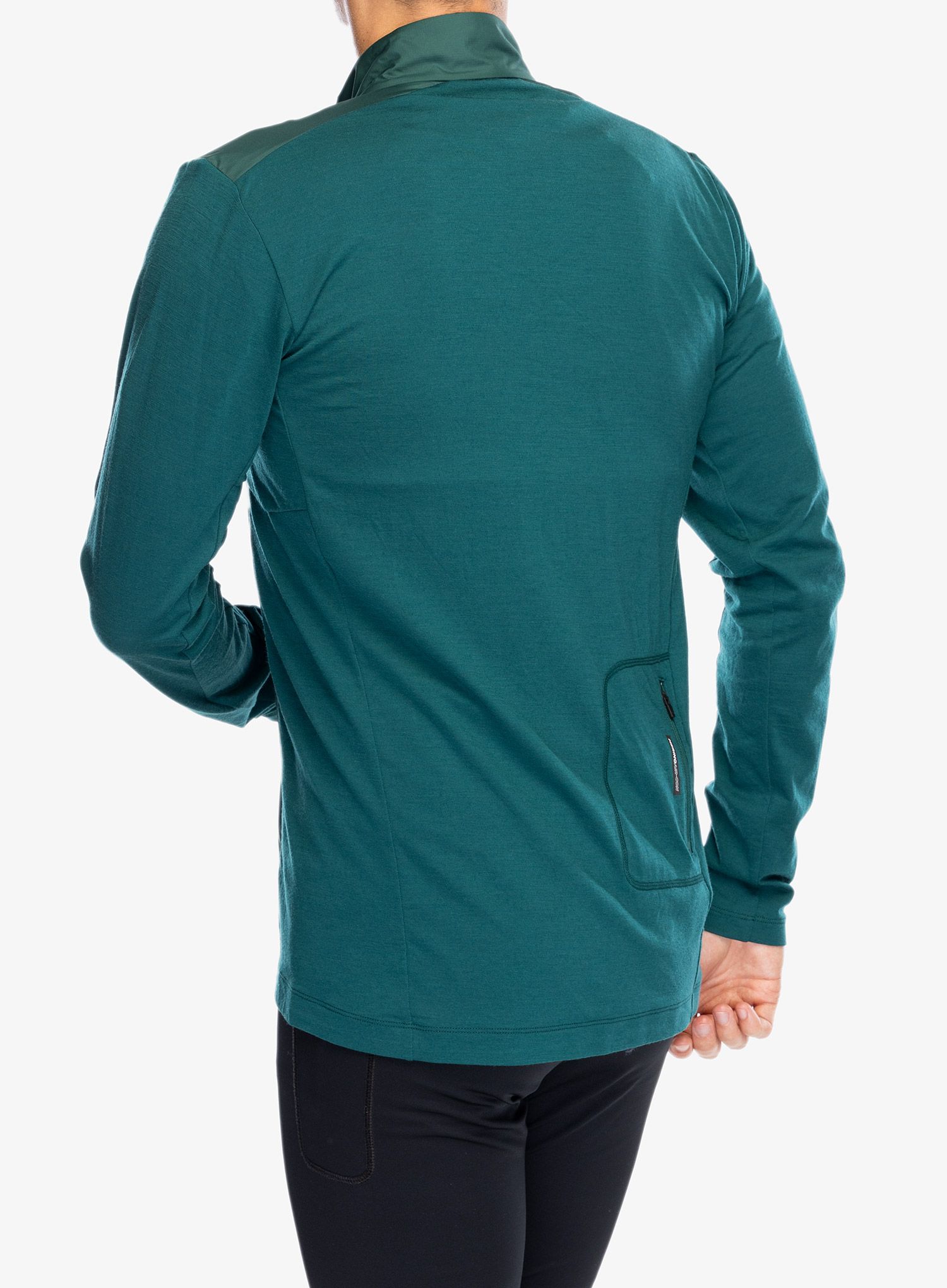Cyklistická mikina Mons Royale Redwood Wind Jersey - evergreen