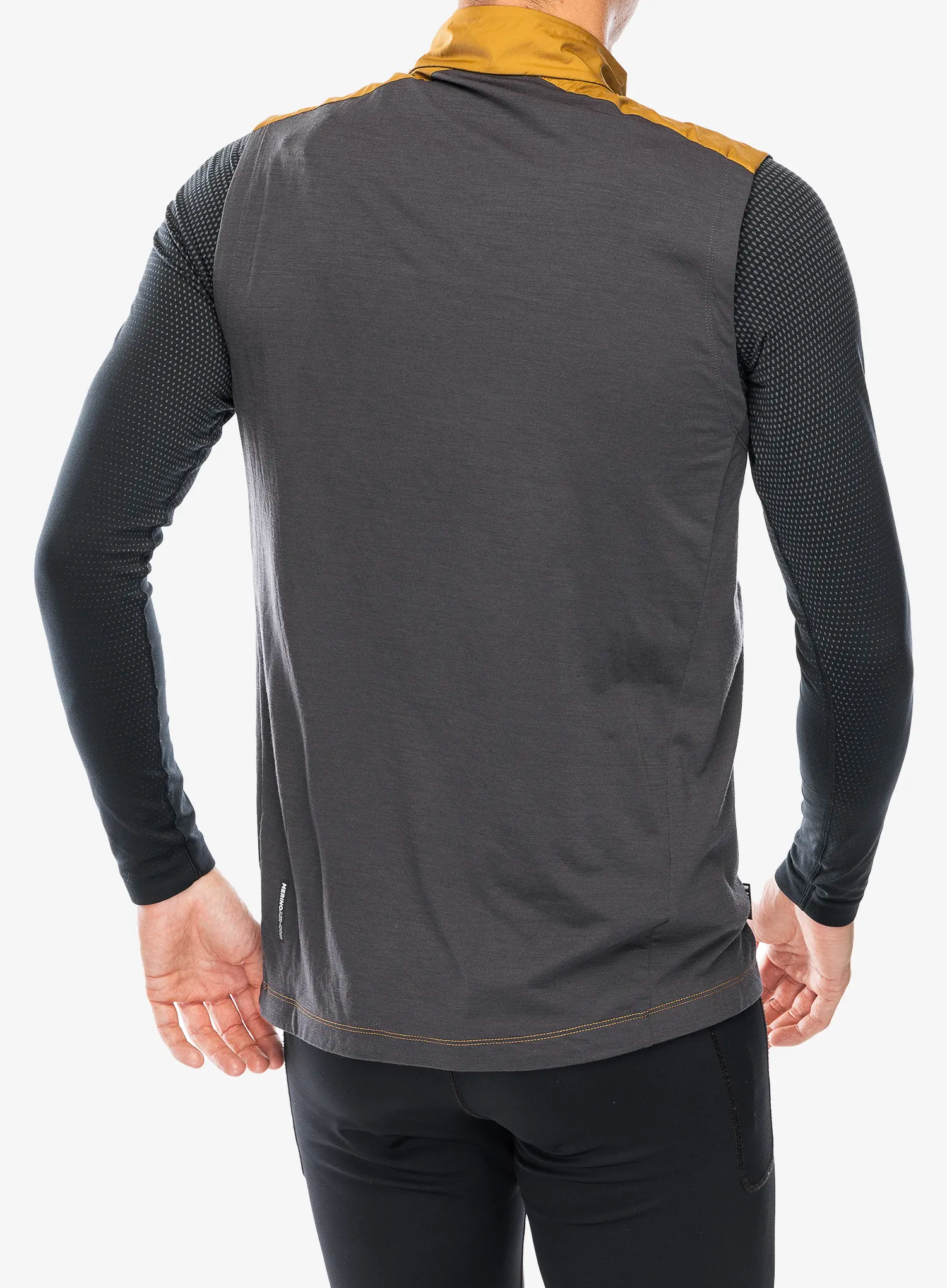 Cyklo vesta Mons Royale Redwood Wind Vest - shale/cumin