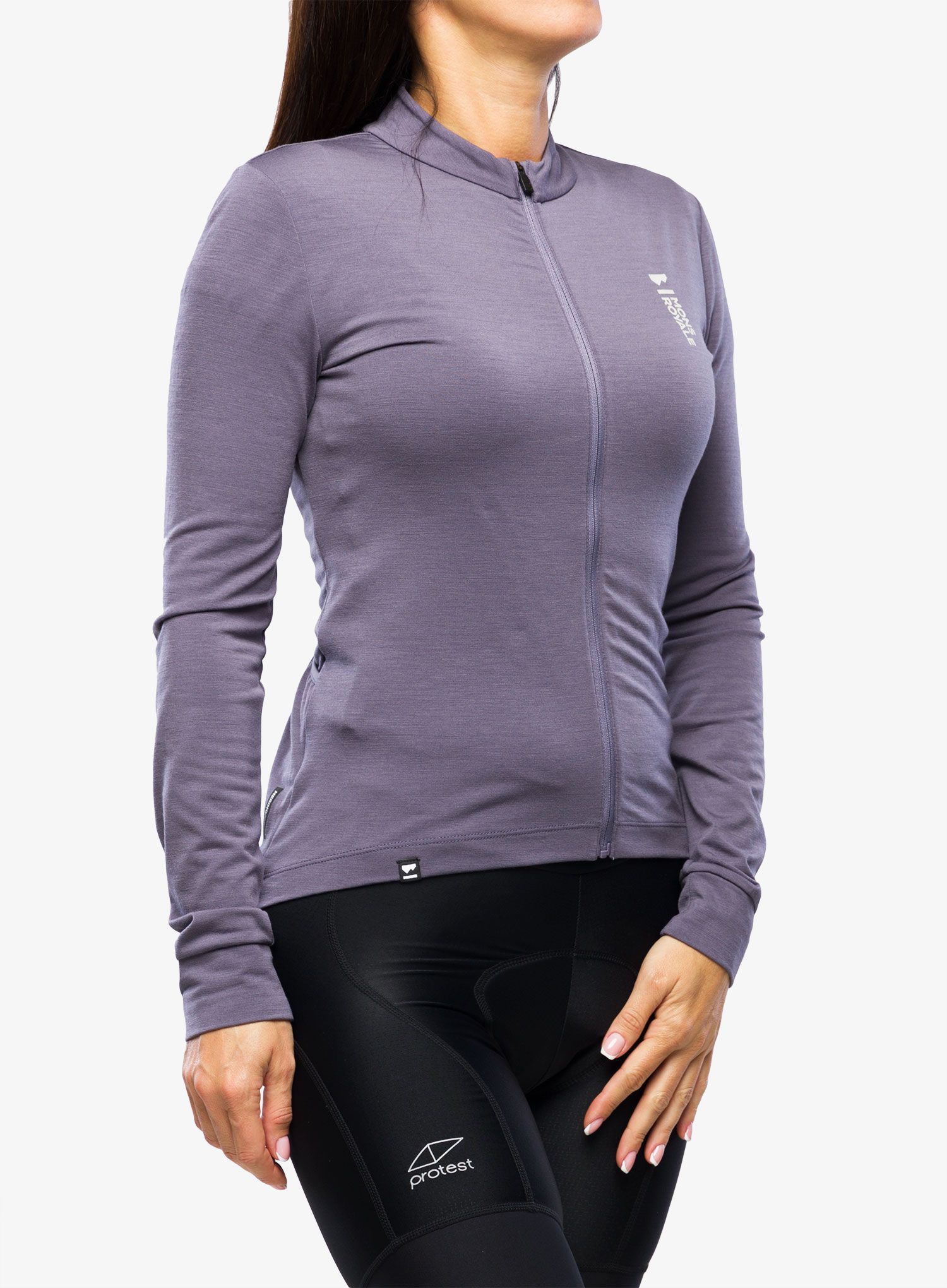 Cyklistická mikina dámská Mons Royale Roam Cargo Merino Shift Full Zip LS - shark