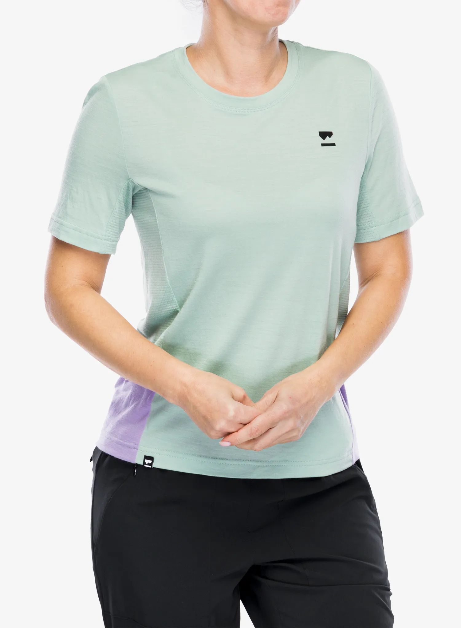 Dámské cyklistické triko Mons Royale Tarn Merino Shift Tee - glacier/lupin