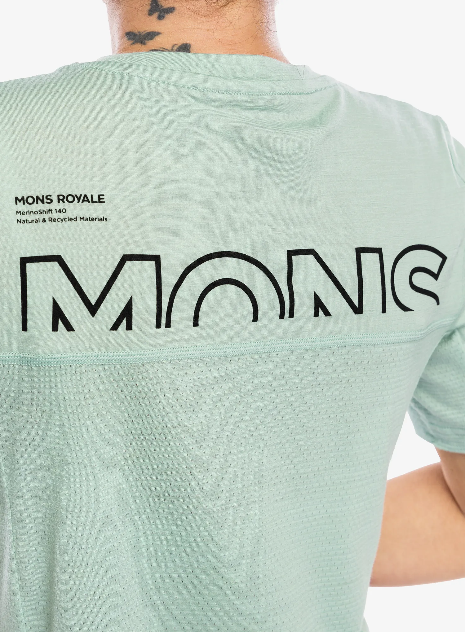 Dámské cyklistické triko Mons Royale Tarn Merino Shift Tee - glacier/lupin