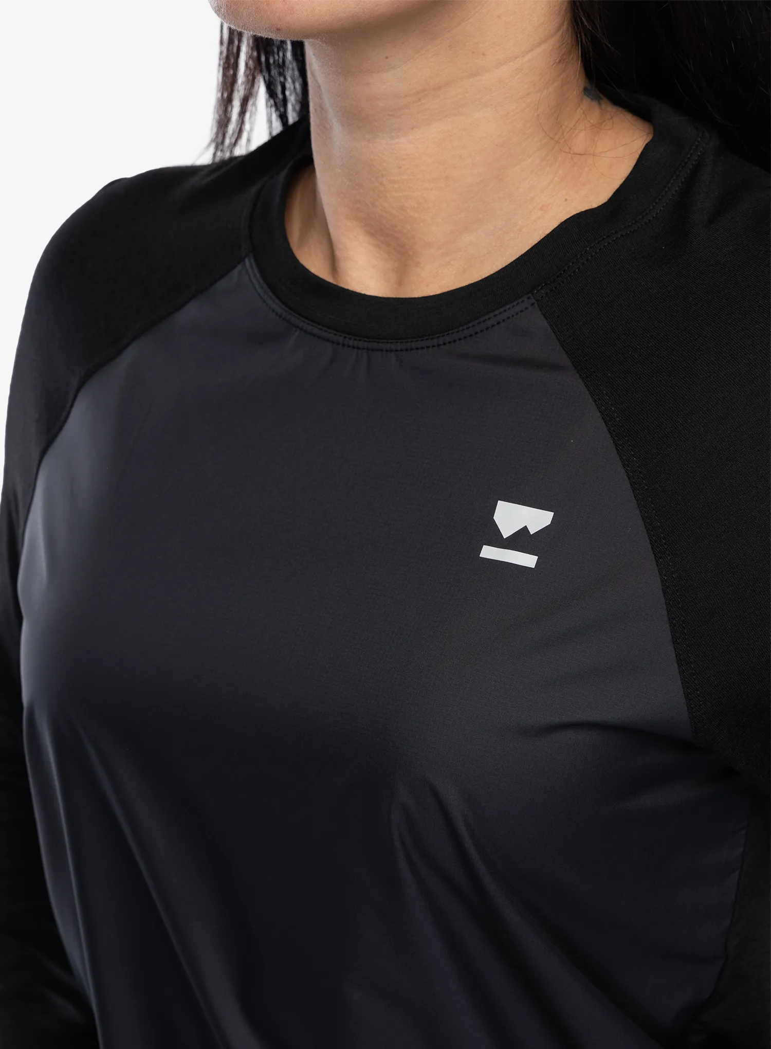 Dámská mikina Mons Royale Tarn Merino Shift Wind Jersey - black