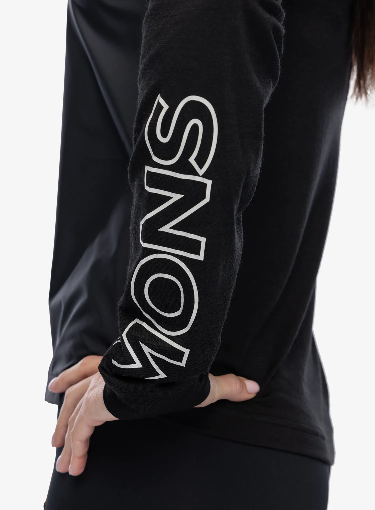 Dámská mikina Mons Royale Tarn Merino Shift Wind Jersey - black
