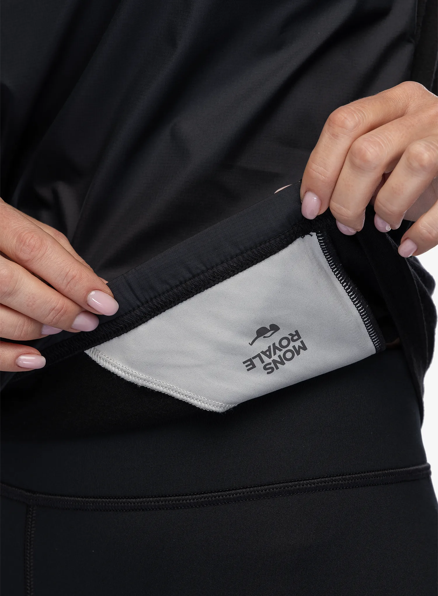 Dámská mikina Mons Royale Tarn Merino Shift Wind Jersey - black