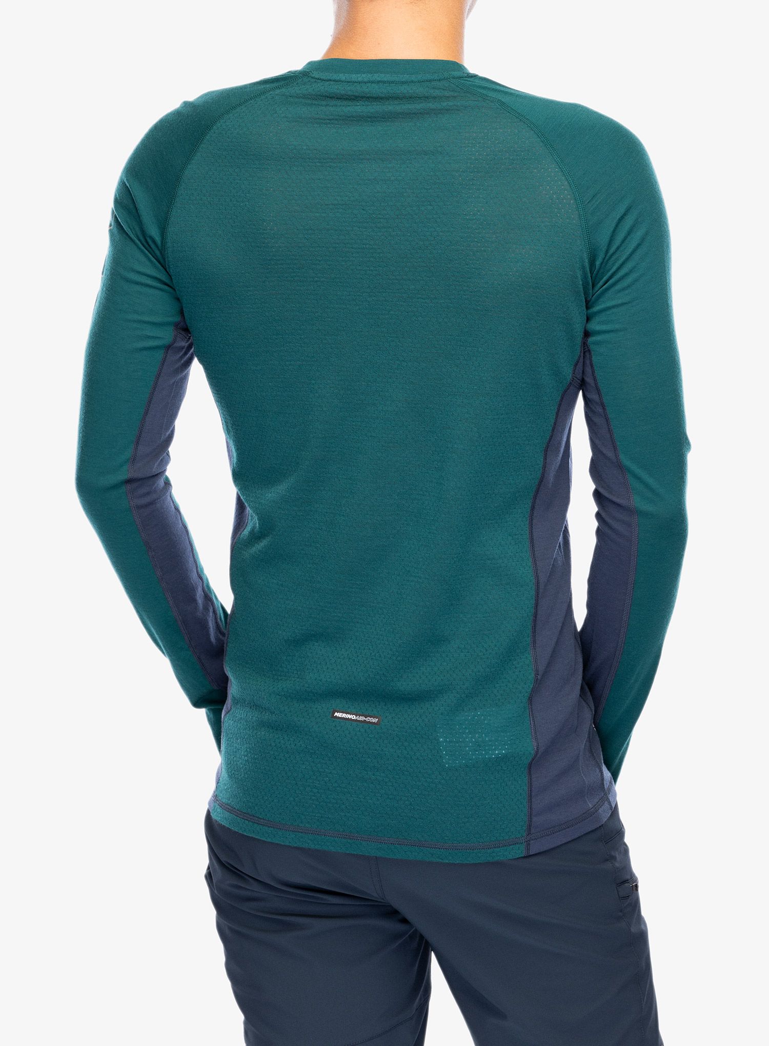 Funkční mikina Mons Royale Temple Tech LS - evergreen/midnight