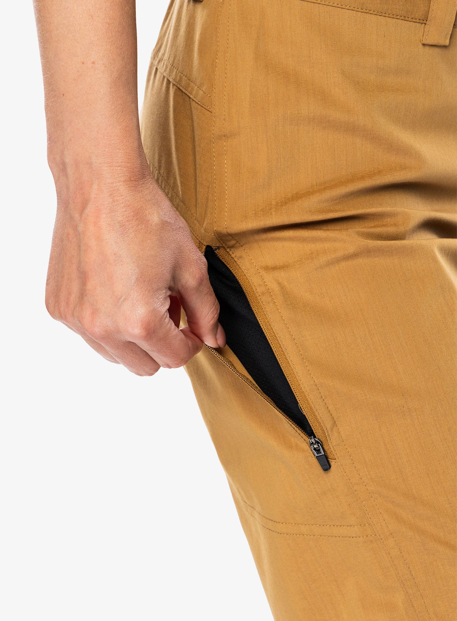 Cyklistické kraťasy dámské Mons Royale Virage Bike Shorts 2.0 - cumin