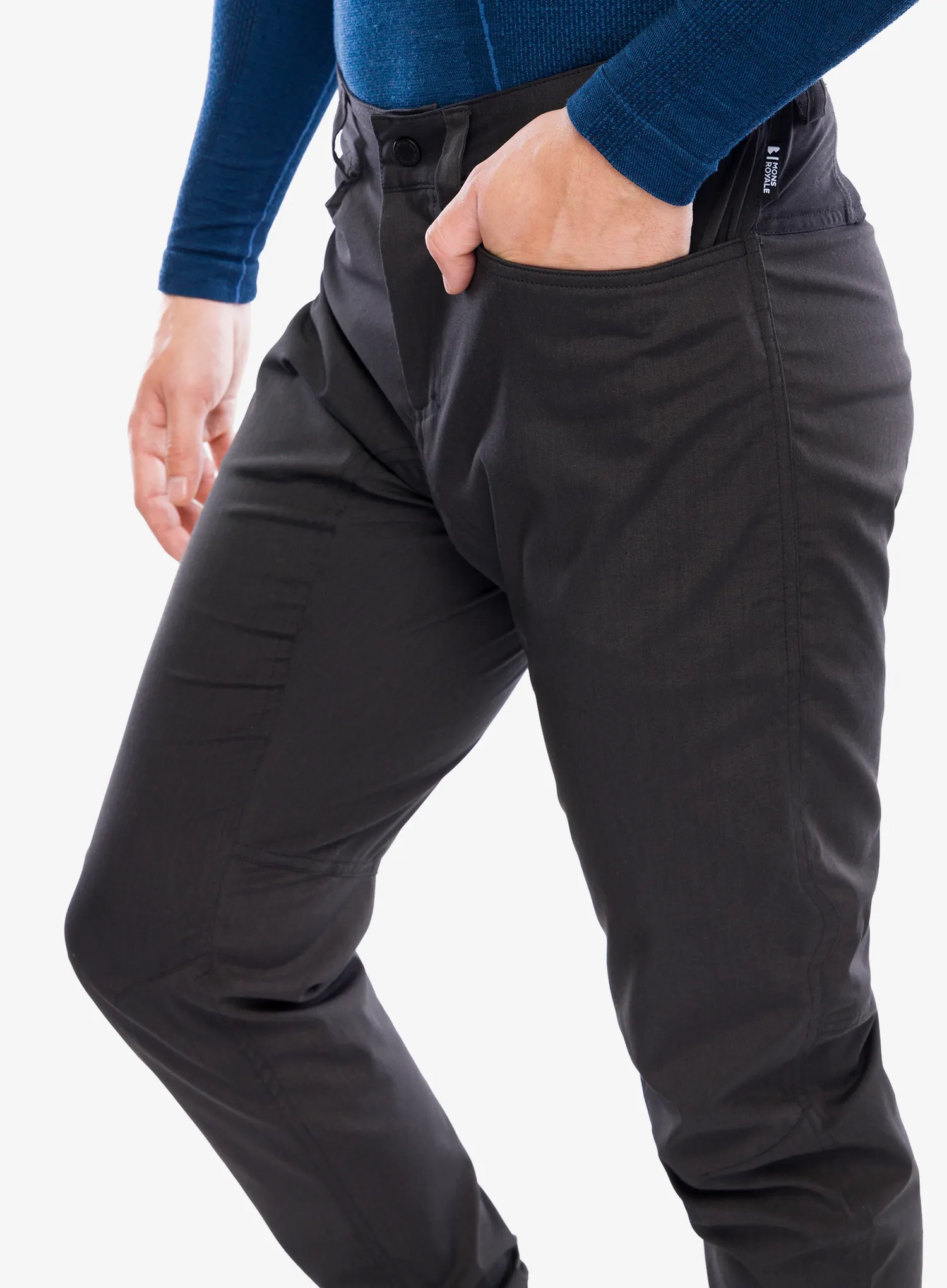 Cyklistické kalhoty Mons Royale Virage Pants 2.0 - black/black