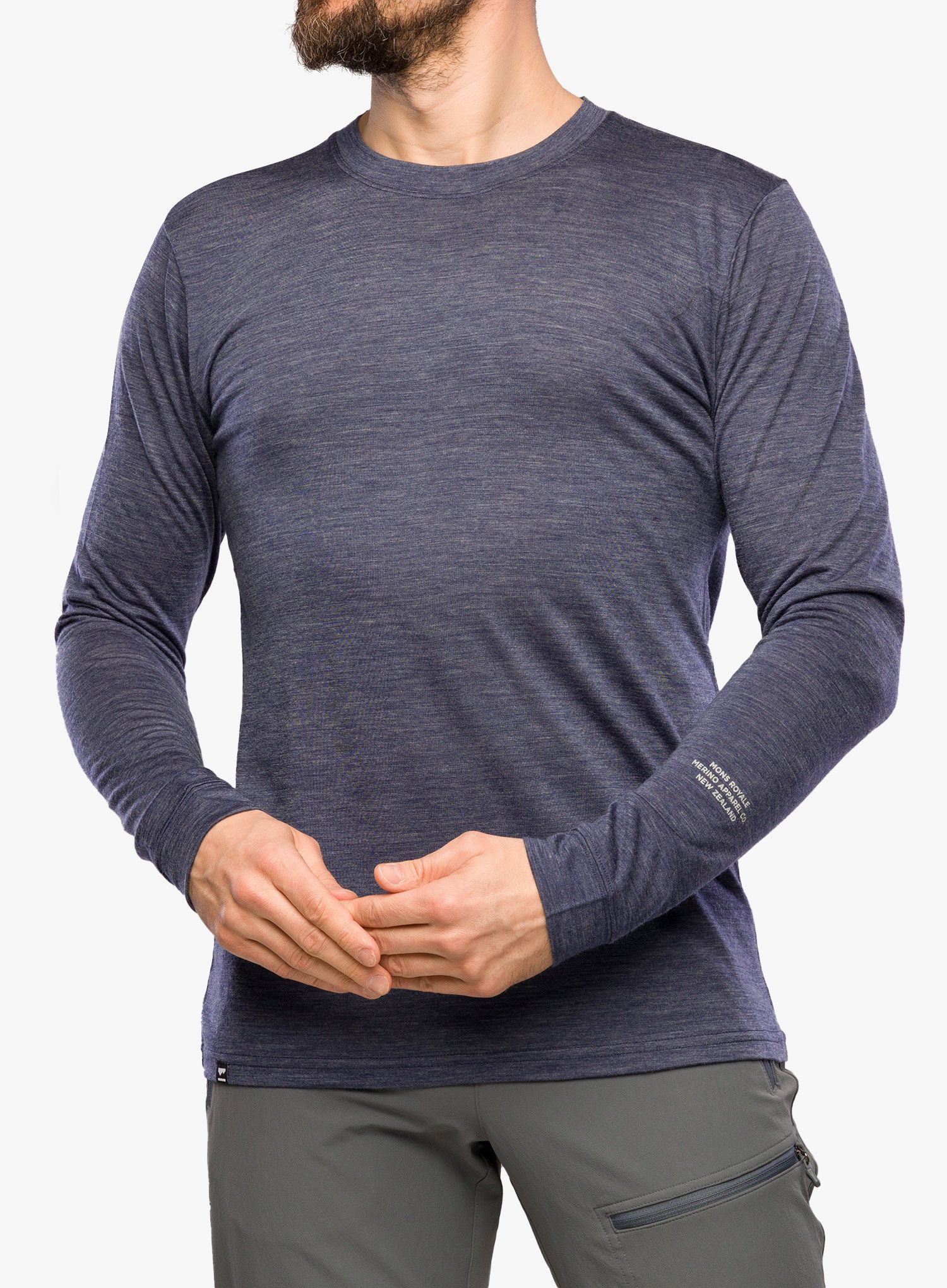Cyklistická mikina Mons Royale Zephyr Merino Cool LS - midnight
