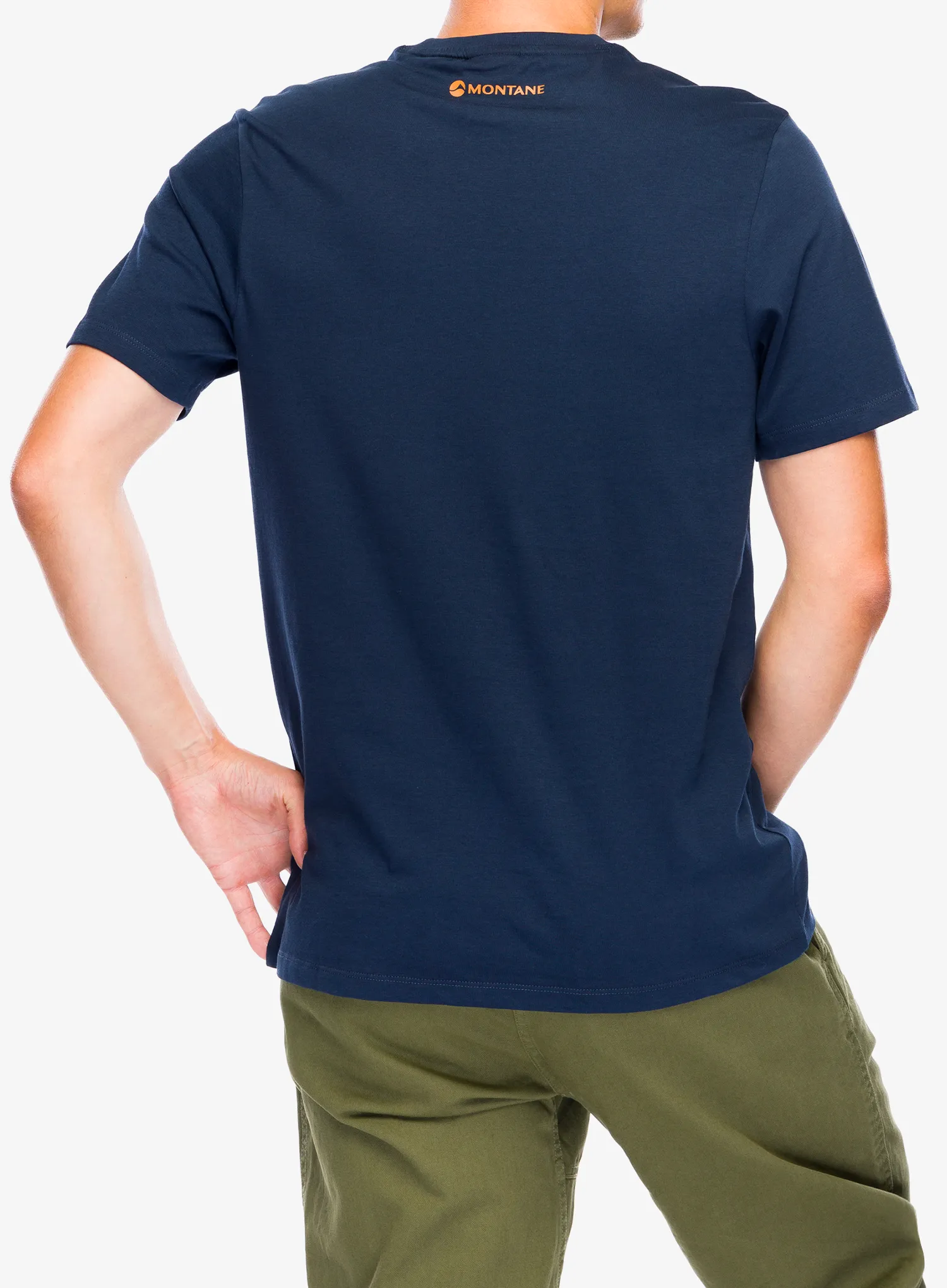 Tričko s potiskem Montane Abstract Mountain T-Shirt - eclipse blue