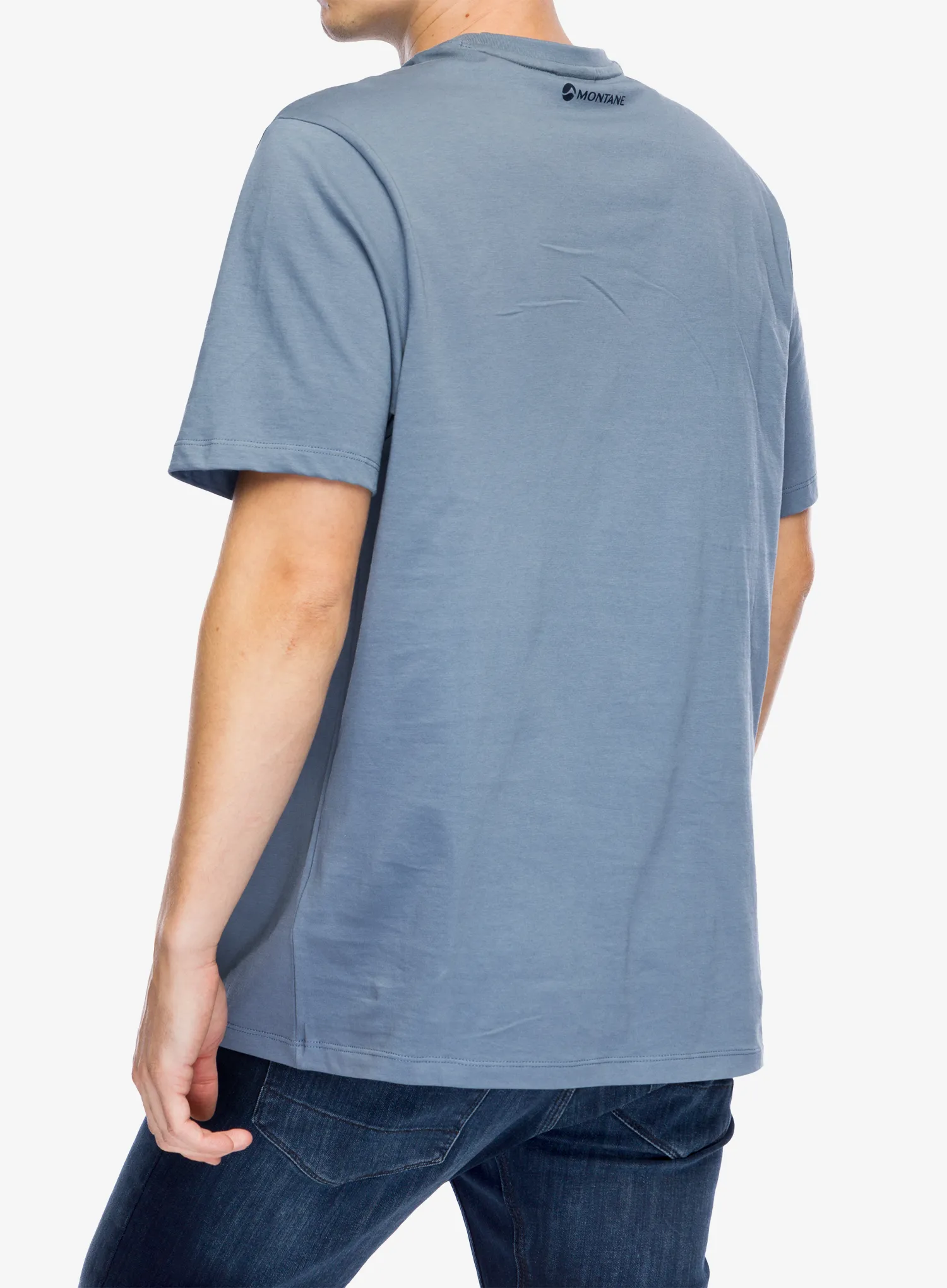 Tričko s potiskem Montane Abstract Mountain T-Shirt - stone blue