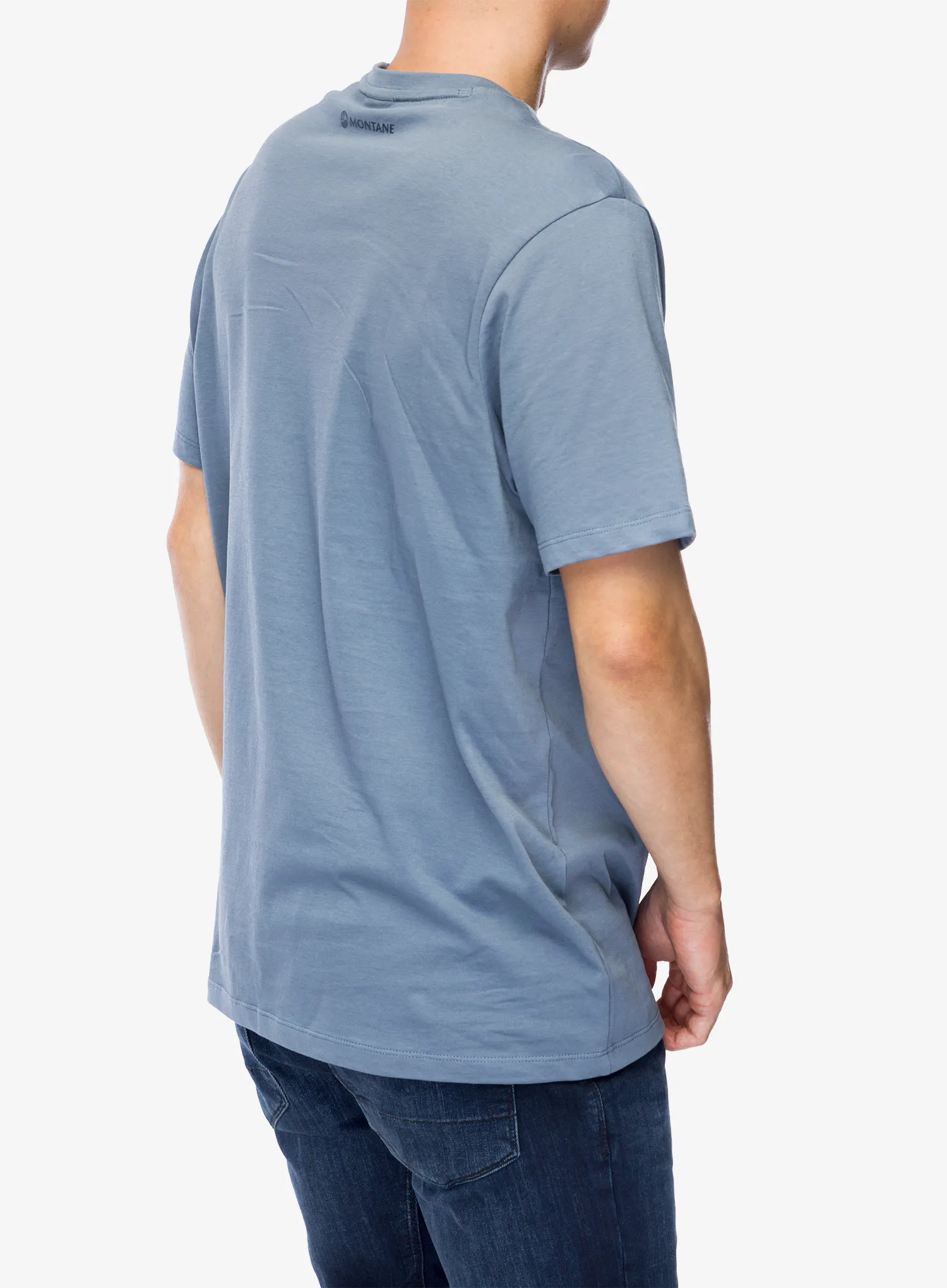 Tričko s potiskem Montane Abstract Mountain T-Shirt - stone blue