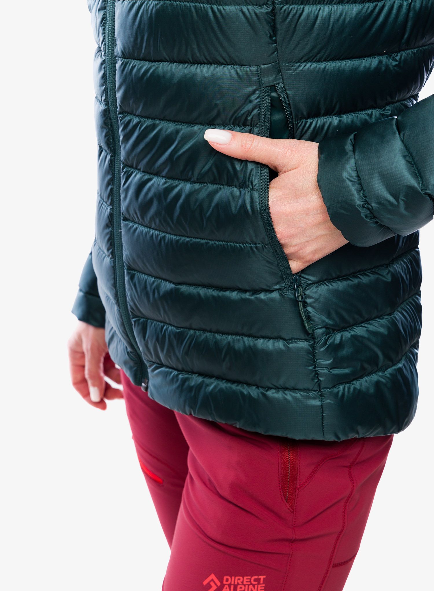 Dámská péřová bunda Montane Anti-Freeze Hoodie - deep forest