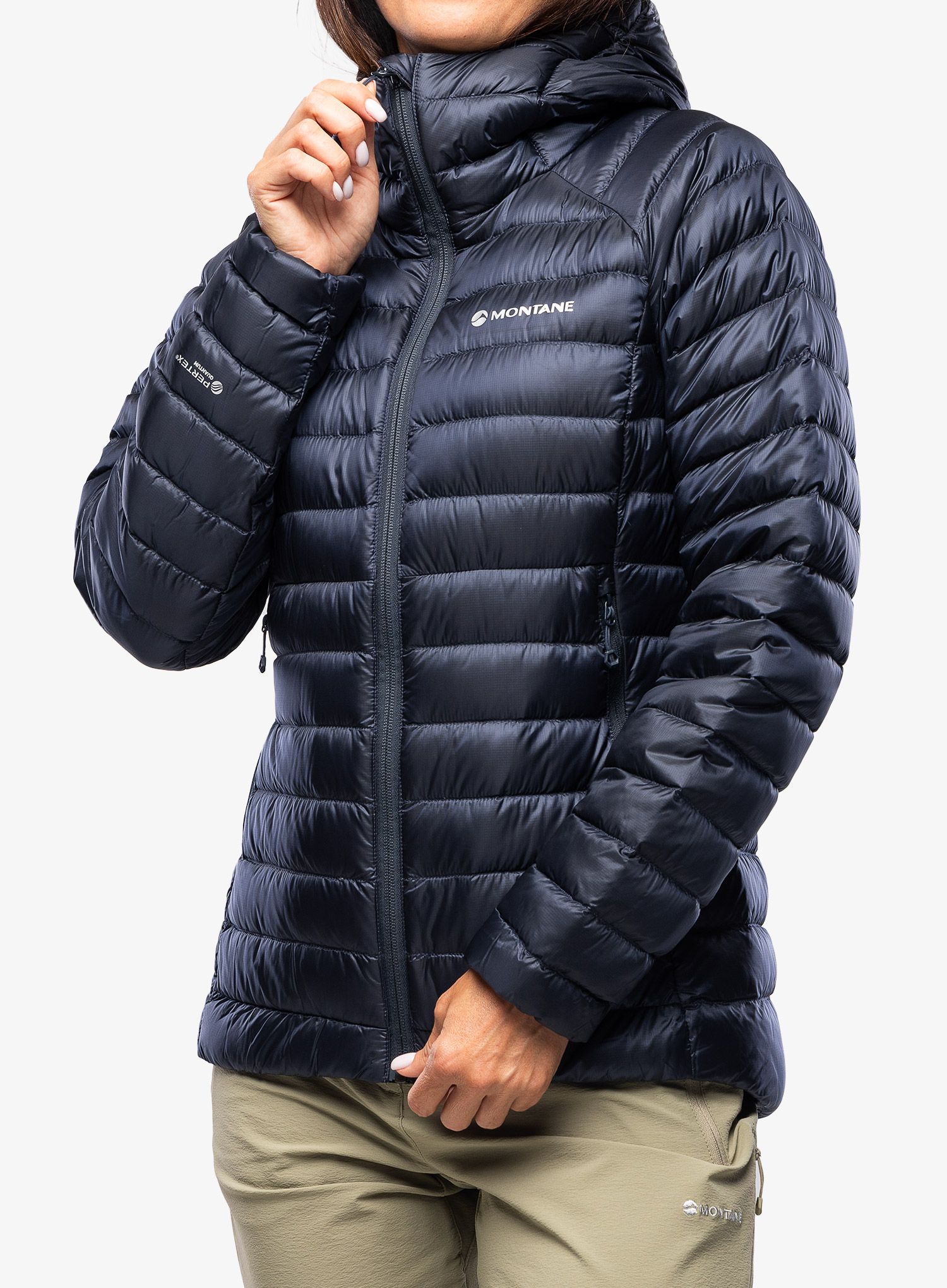 Dámská péřová bunda Montane Anti-Freeze Hoodie - eclipse blue