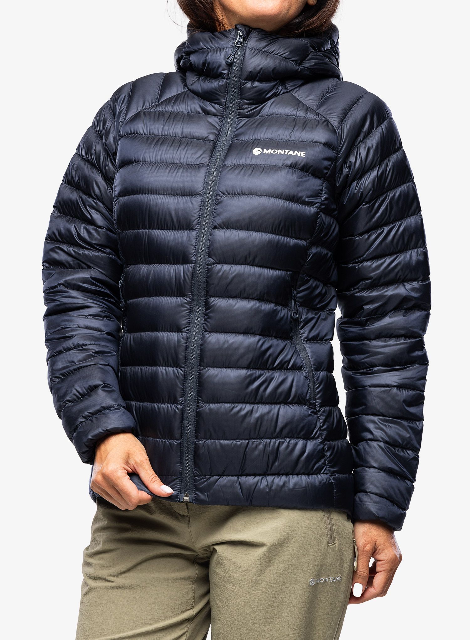 Dámská péřová bunda Montane Anti-Freeze Hoodie - eclipse blue
