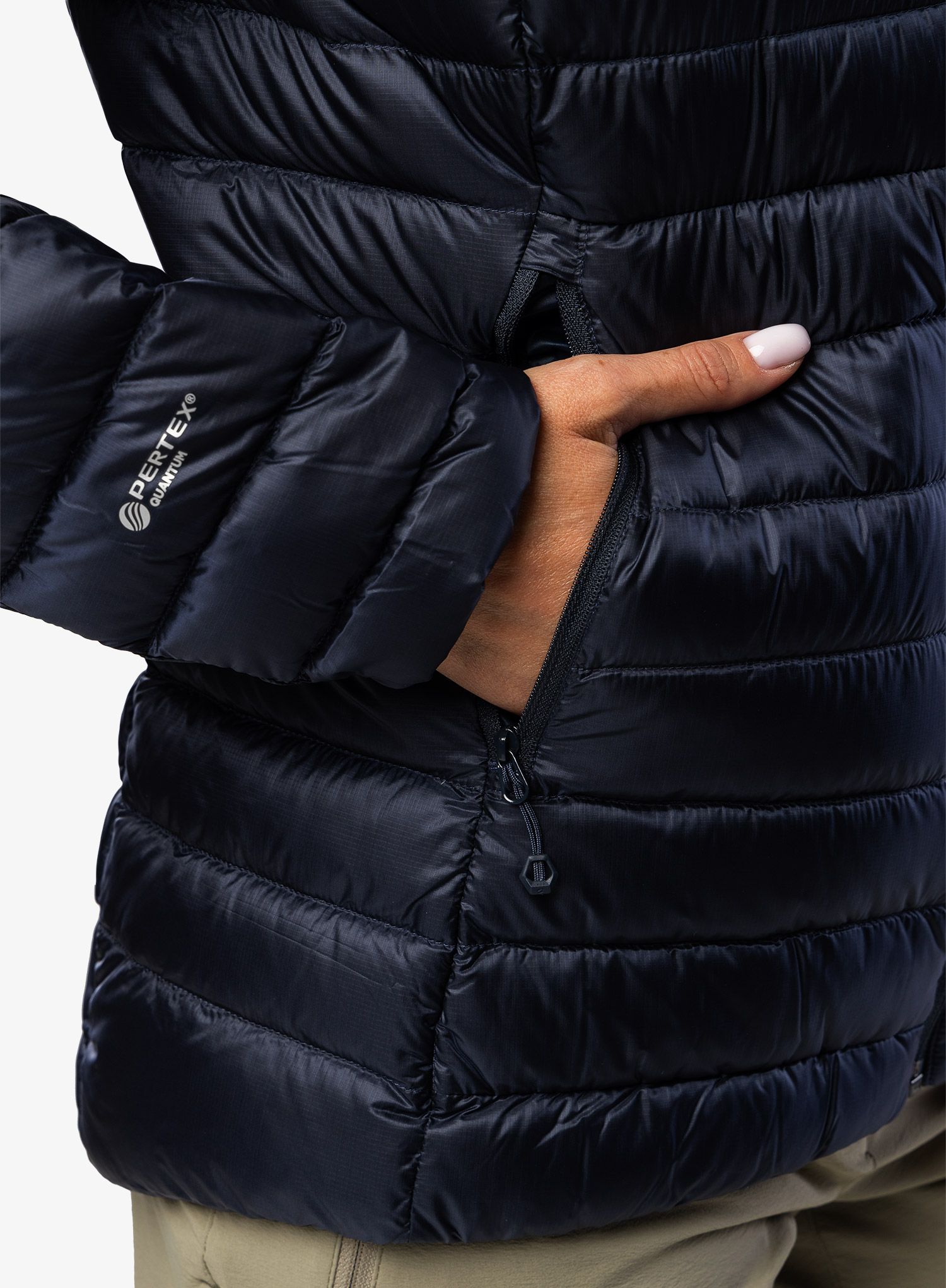 Dámská péřová bunda Montane Anti-Freeze Hoodie - eclipse blue