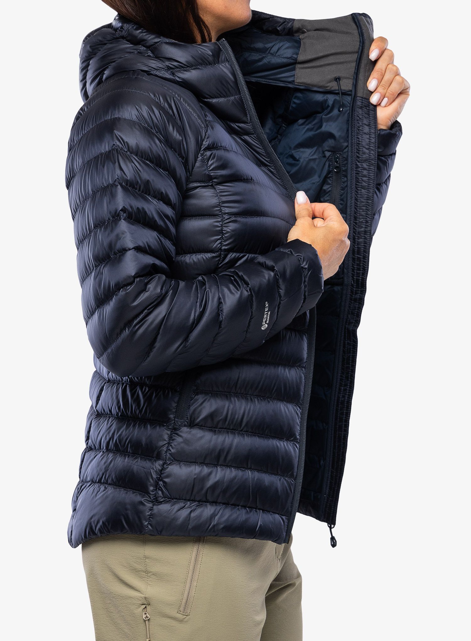 Dámská péřová bunda Montane Anti-Freeze Hoodie - eclipse blue