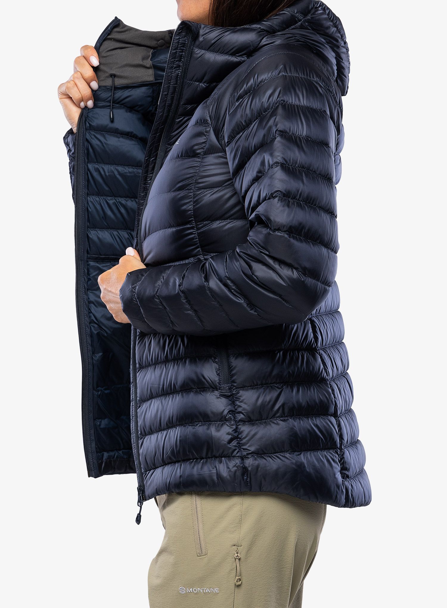 Dámská péřová bunda Montane Anti-Freeze Hoodie - eclipse blue