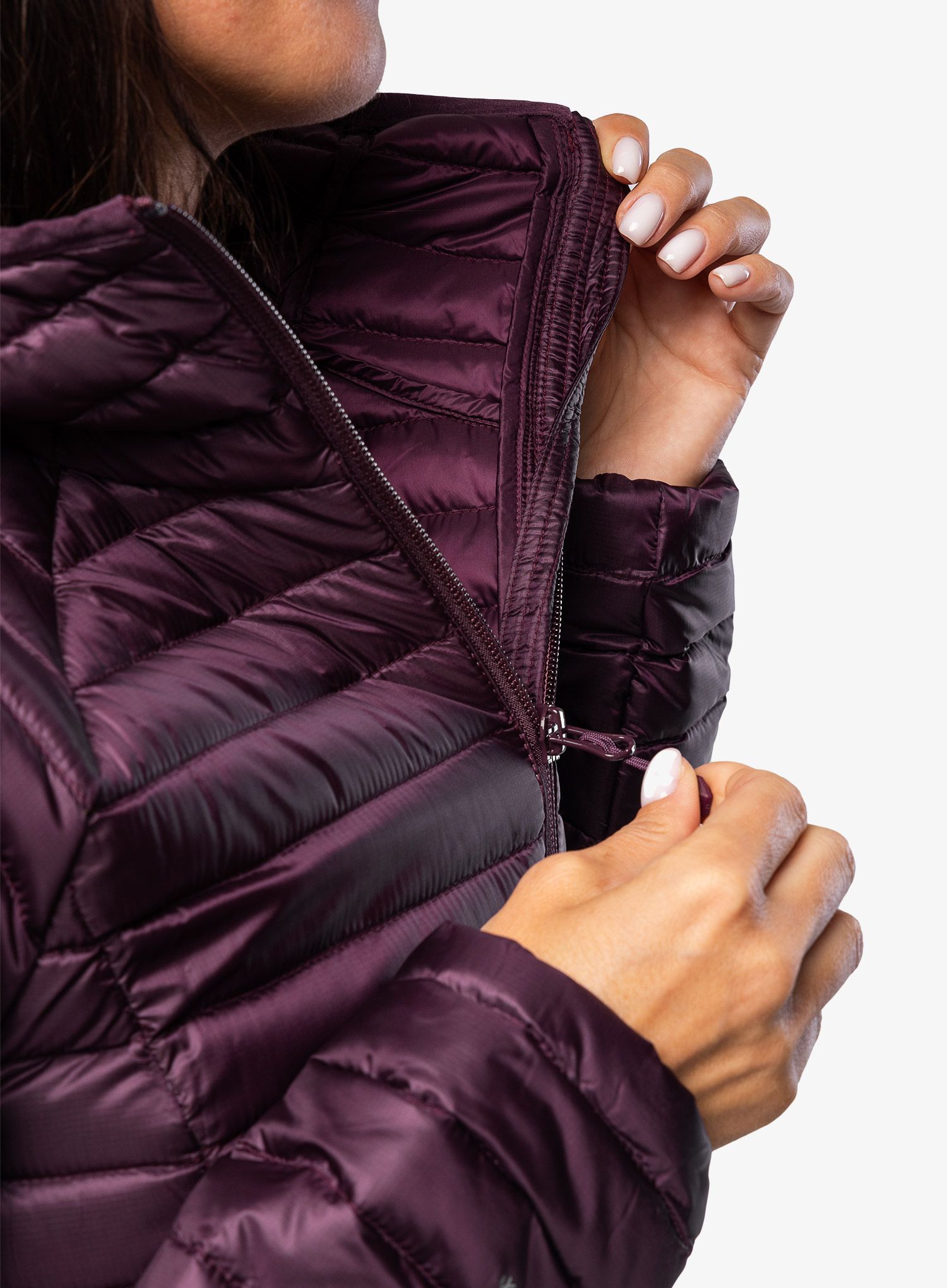 Dámská péřová bunda Montane Anti-Freeze Lite Hoodie - saskatoon berry