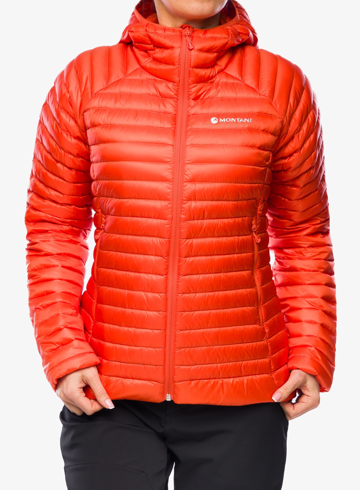 Dámská péřová bunda Montane Anti-Freeze Lite Hoodie - tigerlily