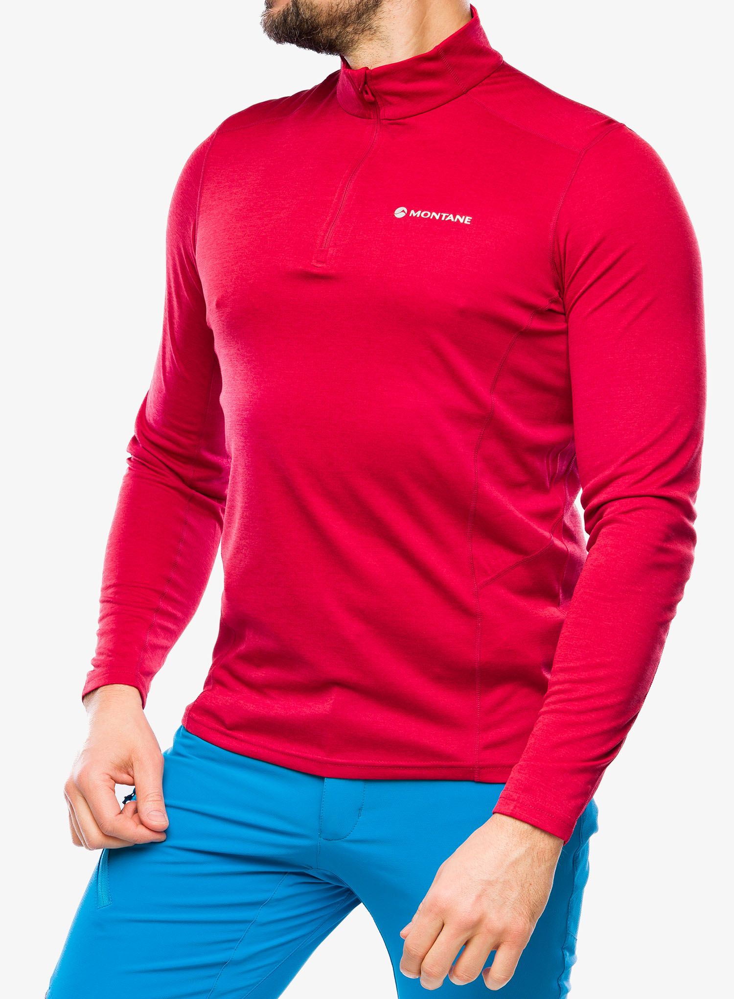 Funkční mikina Montane Dart Zip Neck - acer red