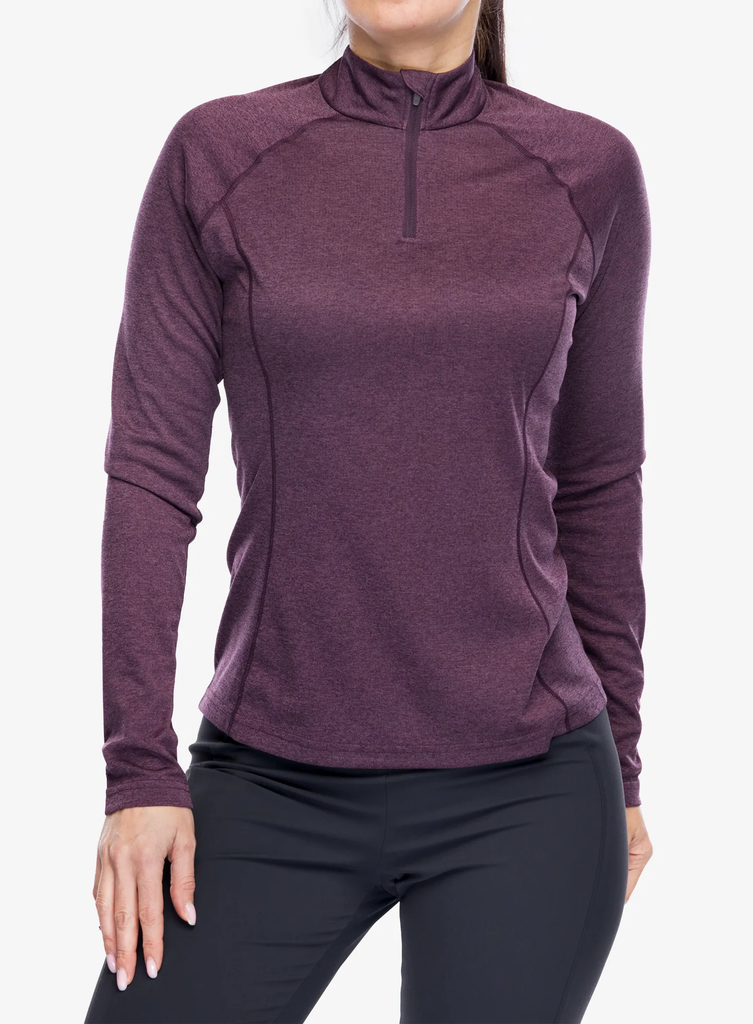 Dámská funkční mikina Montane Dart Zip Neck - mulberry