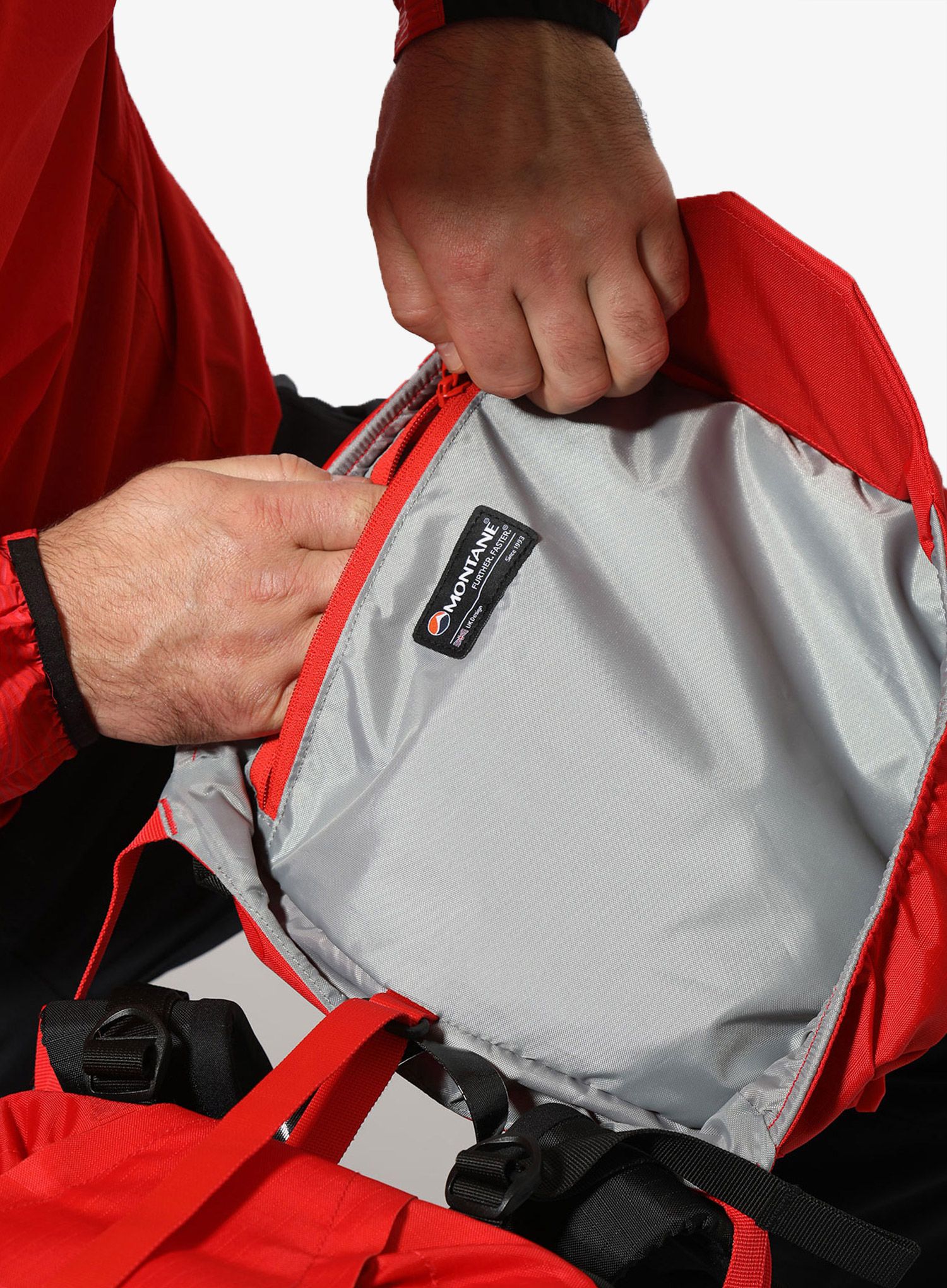 Horolezecký batoh Montane Fast Alpine 40 - flag red