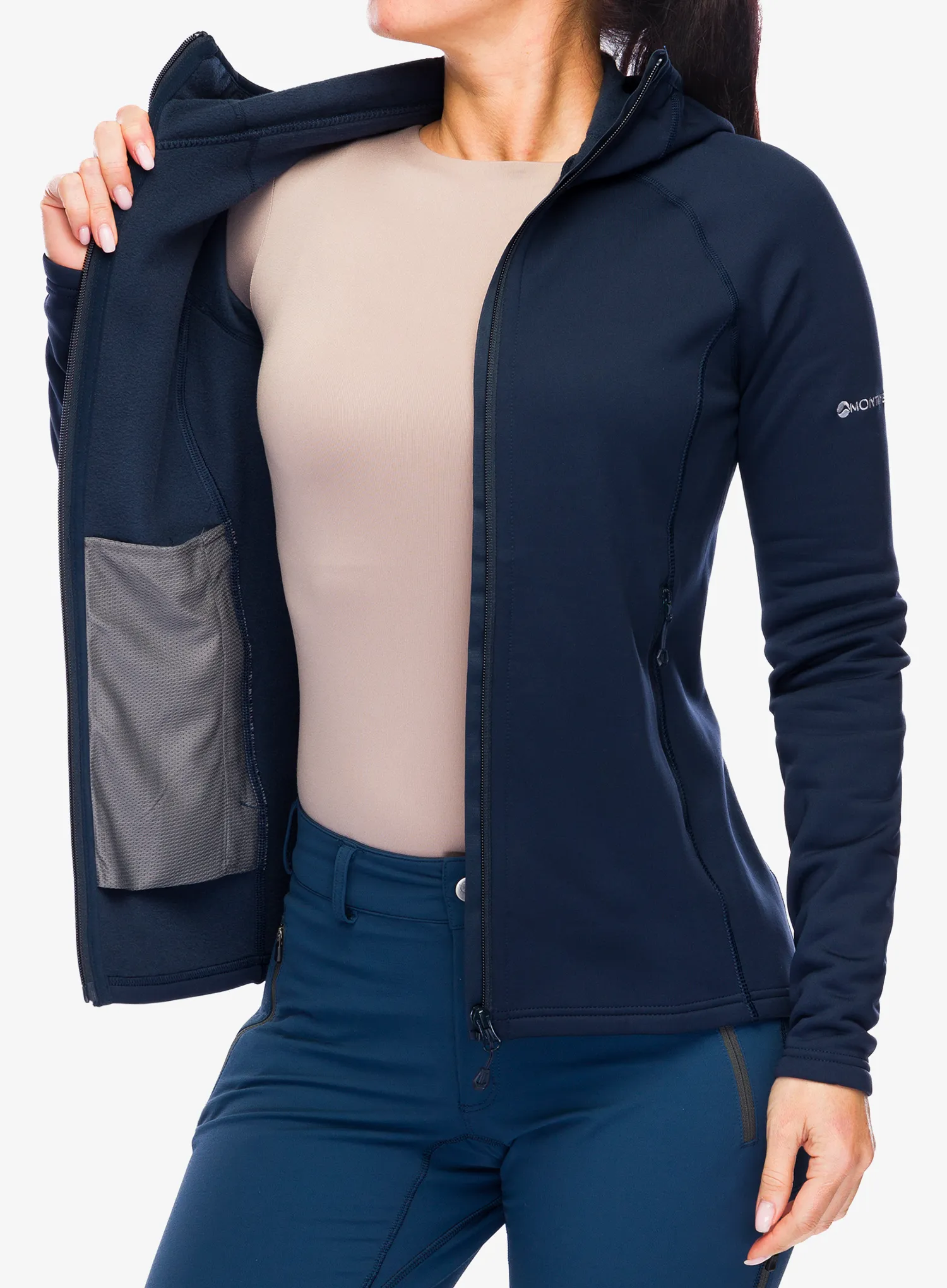 Dámská mikina s kapucí Montane Fury Hoodie - eclipse blue