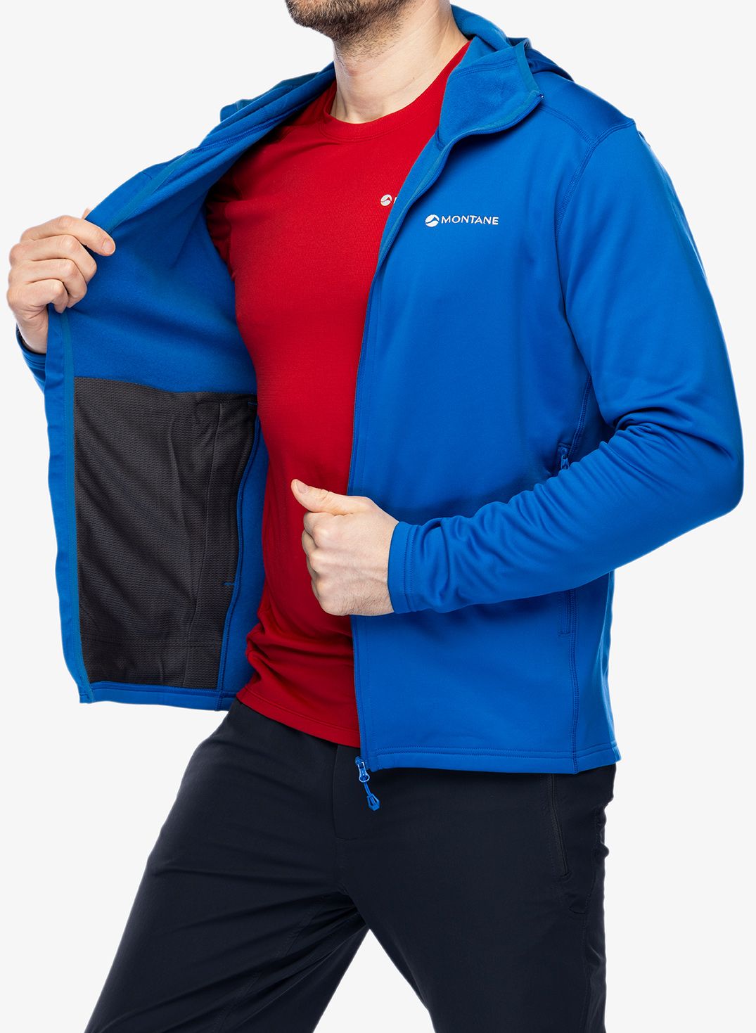 Mikina s kapucí Montane Fury Lite Hoodie - neptune blue