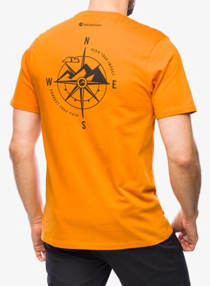 Bavlněné tričko Montane Impact Compass Tee - flame orange