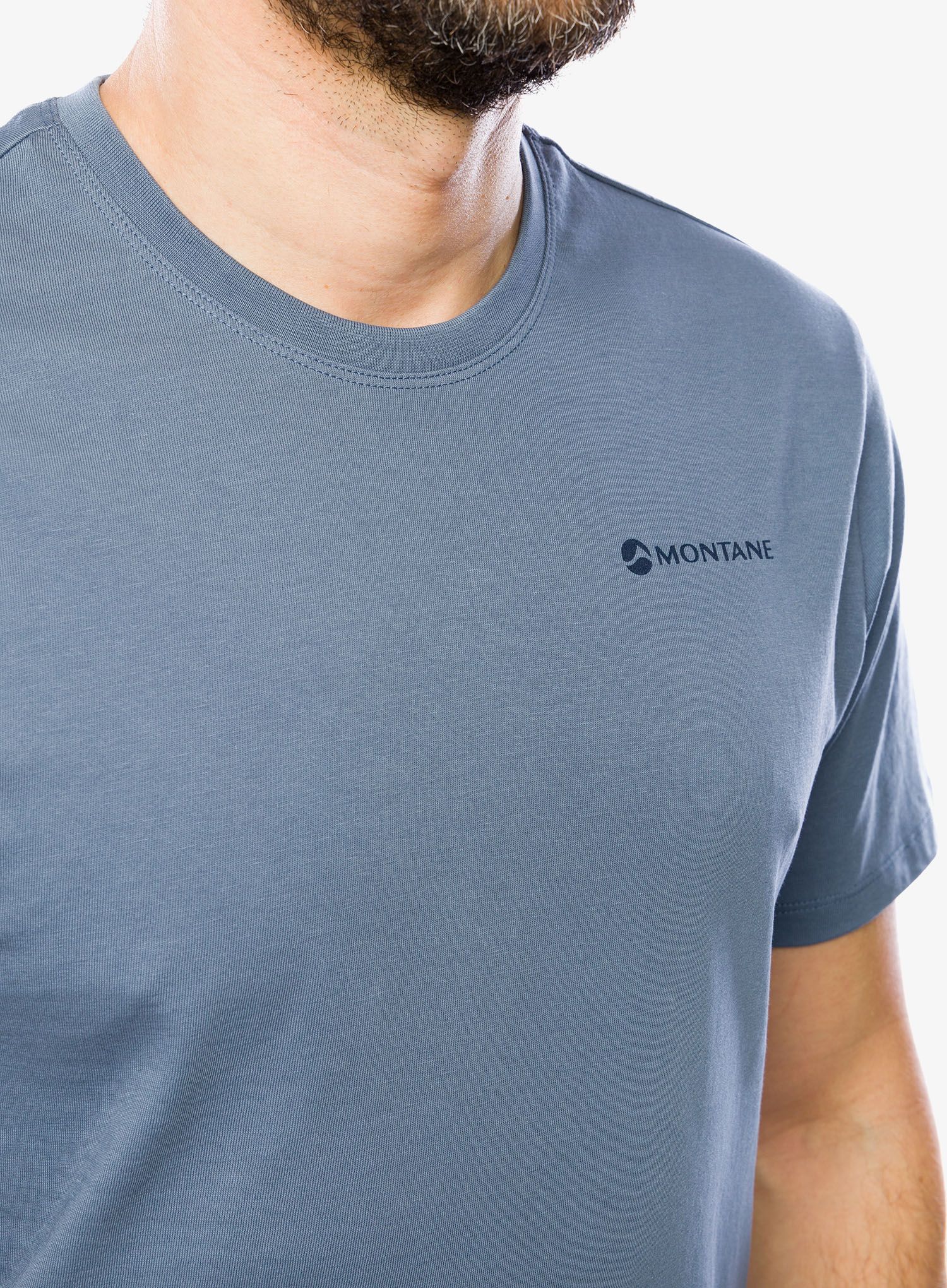 Tričko s potiskem Montane Impact Compass Tee - stone blue