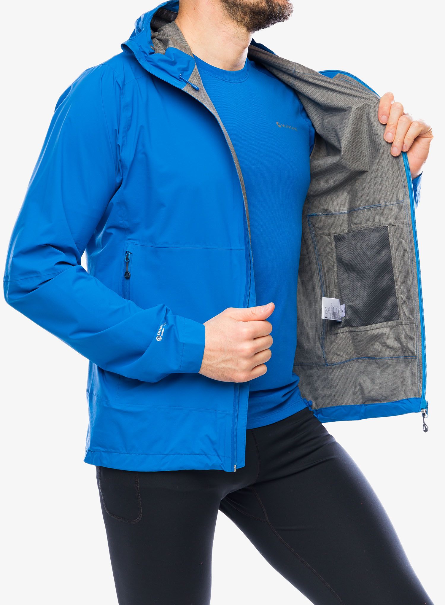 Bunda na běhání Montane Minimus Lite Jacket - electric blue