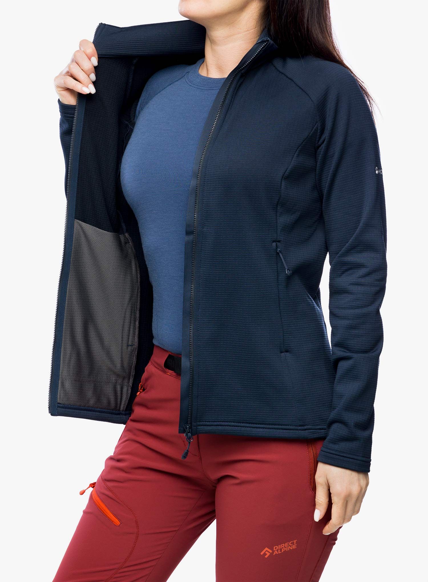 Dámská mikina na zip Montane Protium Jacket - eclipse blue