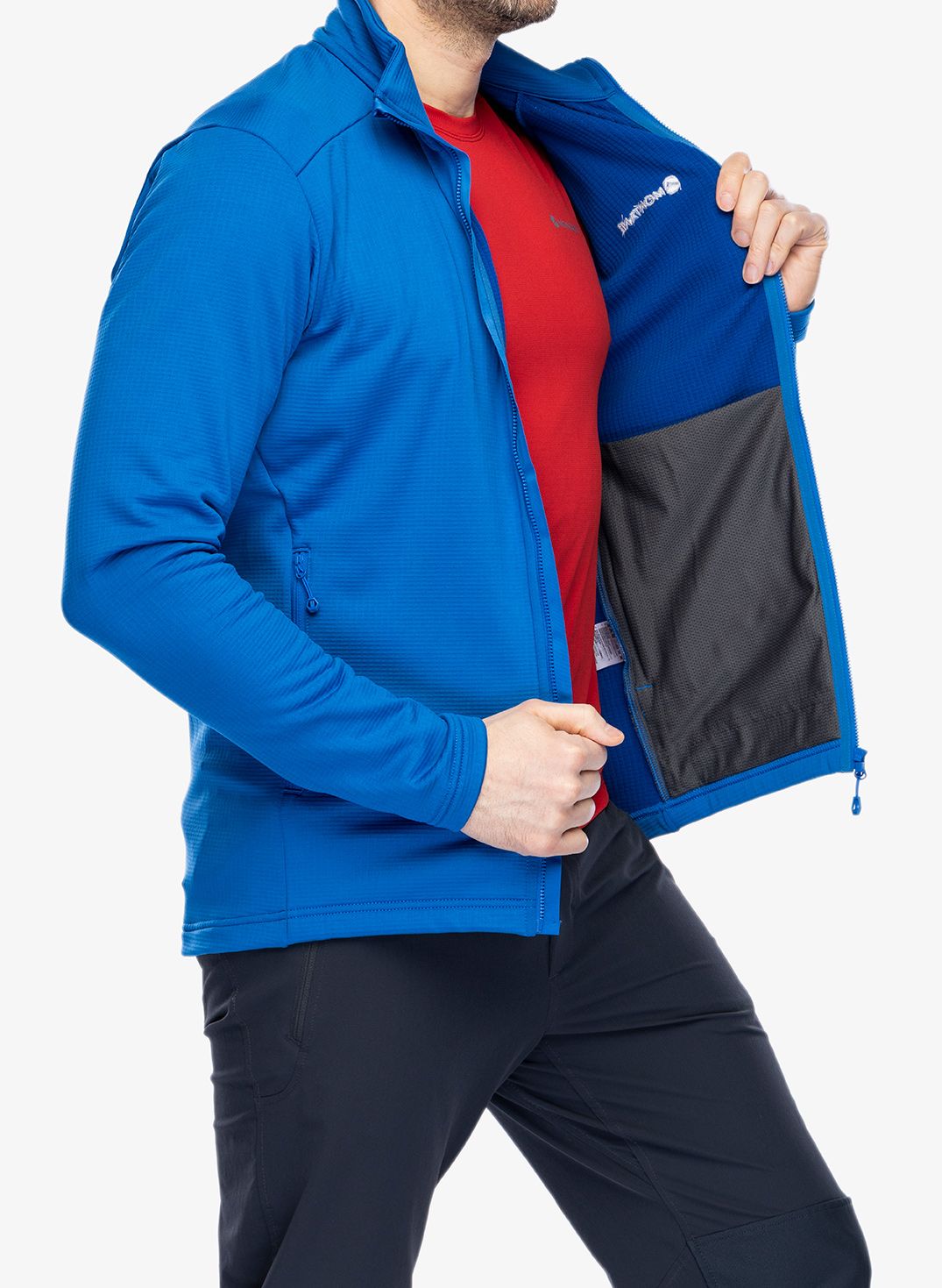 Rozepínací mikina Montane Protium Jacket - neptune blue