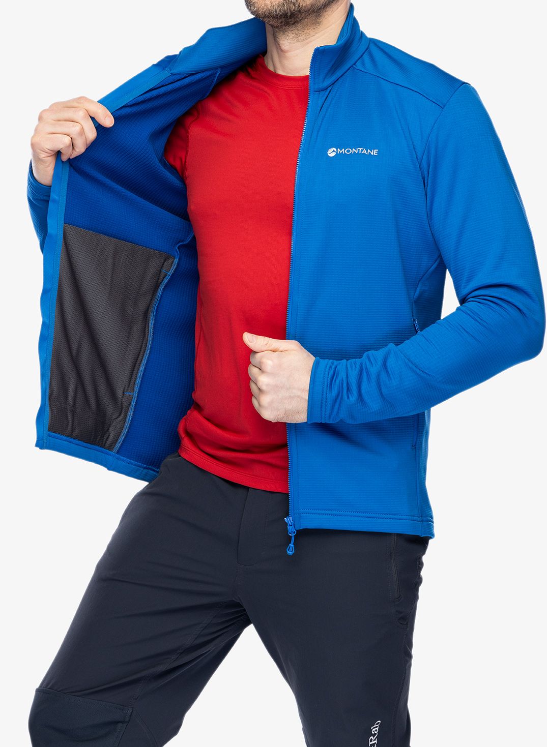 Rozepínací mikina Montane Protium Jacket - neptune blue